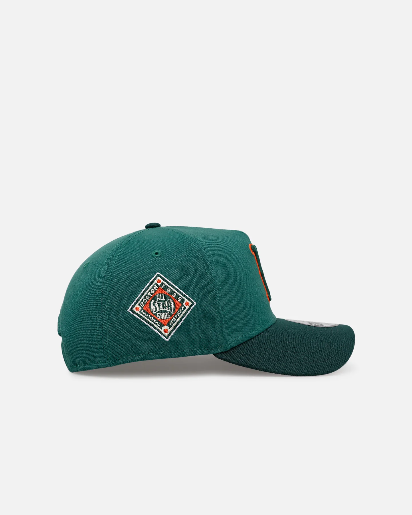 New Era Boston Red Sox 'Citrus 2.0' 9FORTY A-Frame Snapback Dark Green/Orange - Image 3