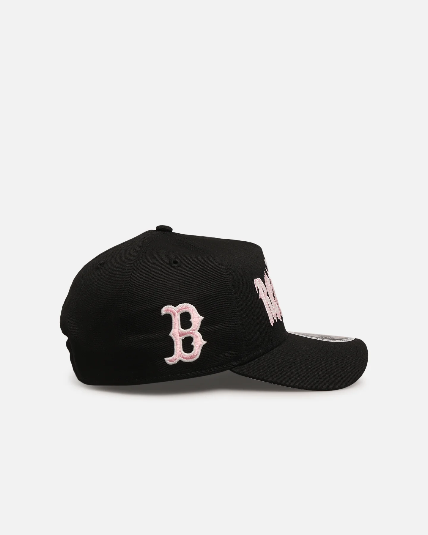 New Era Boston Red Sox 'Drip Glow Script' 9FORTY A-Frame Snapback Black/Pink - Image 3