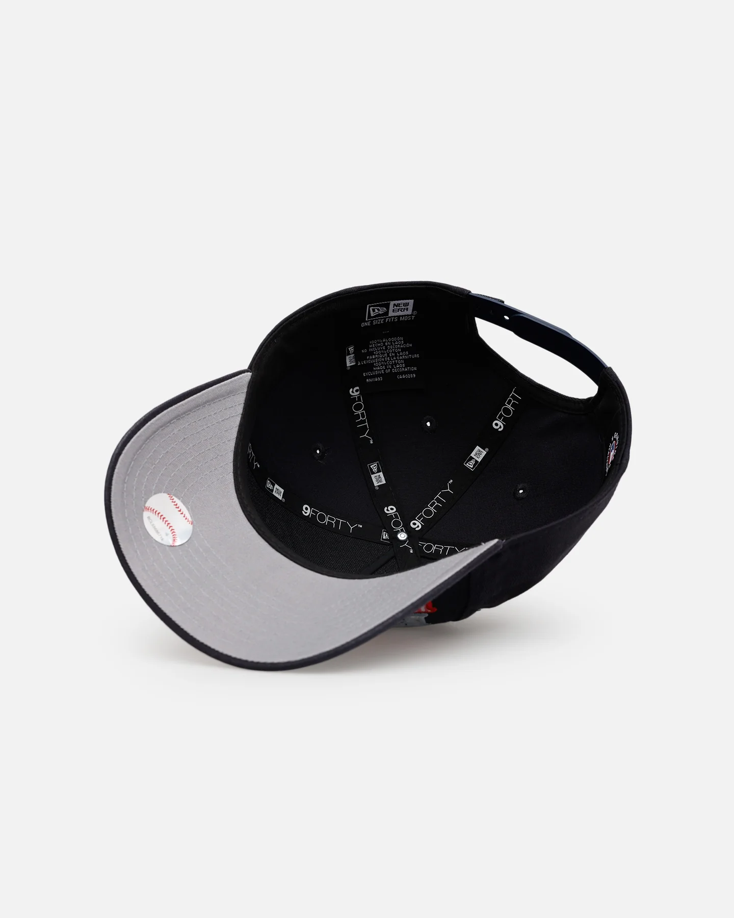 New Era Boston Red Sox 'Fabric Shop' 9FORTY A-Frame Snapback Navy - Image 6