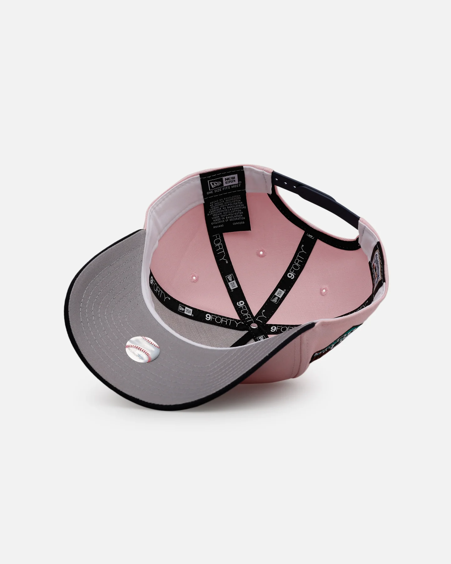 New Era Boston Red Sox 'Pink Crown' 9FORTY A-Frame Snapback Pink - Image 6