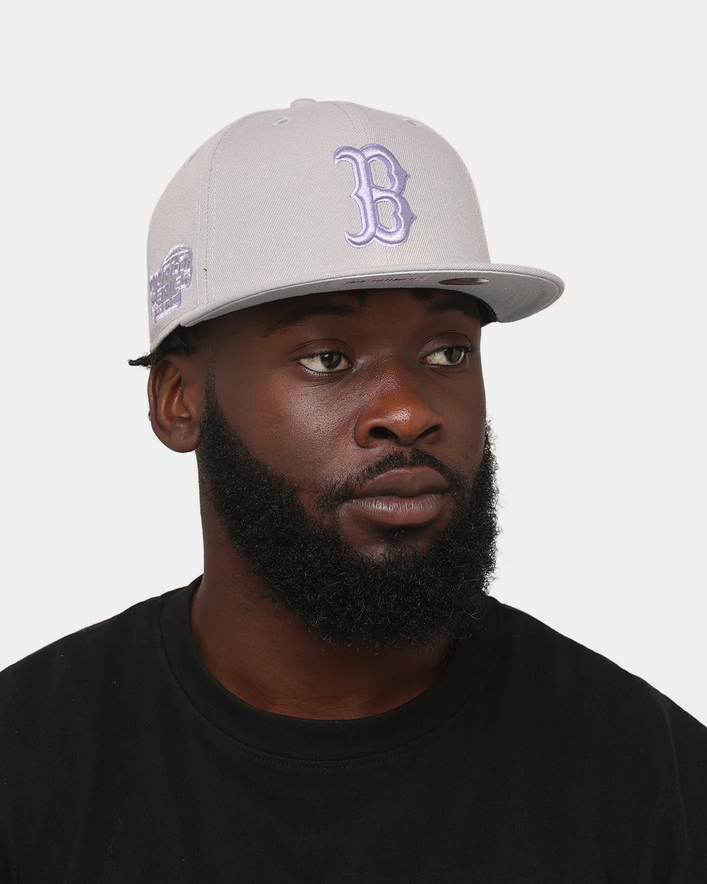 New Era Boston Red Sox 'Purple Smoke' 59FIFTY Fitted Grey/Lavender - Image 2