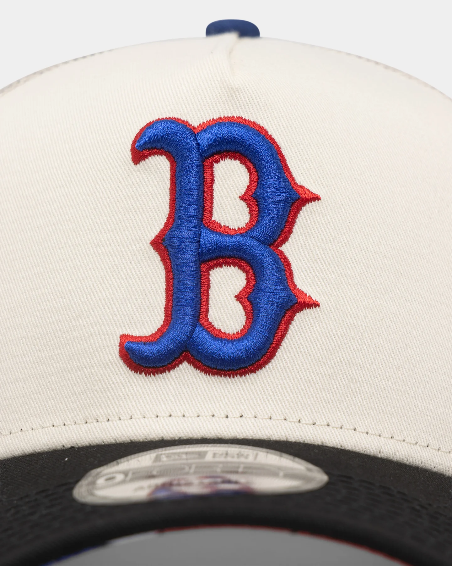 New Era Boston Red Sox 'Retro Mosaic' 9FORTY A-Frame Trucker Snapback White/Black - Image 5