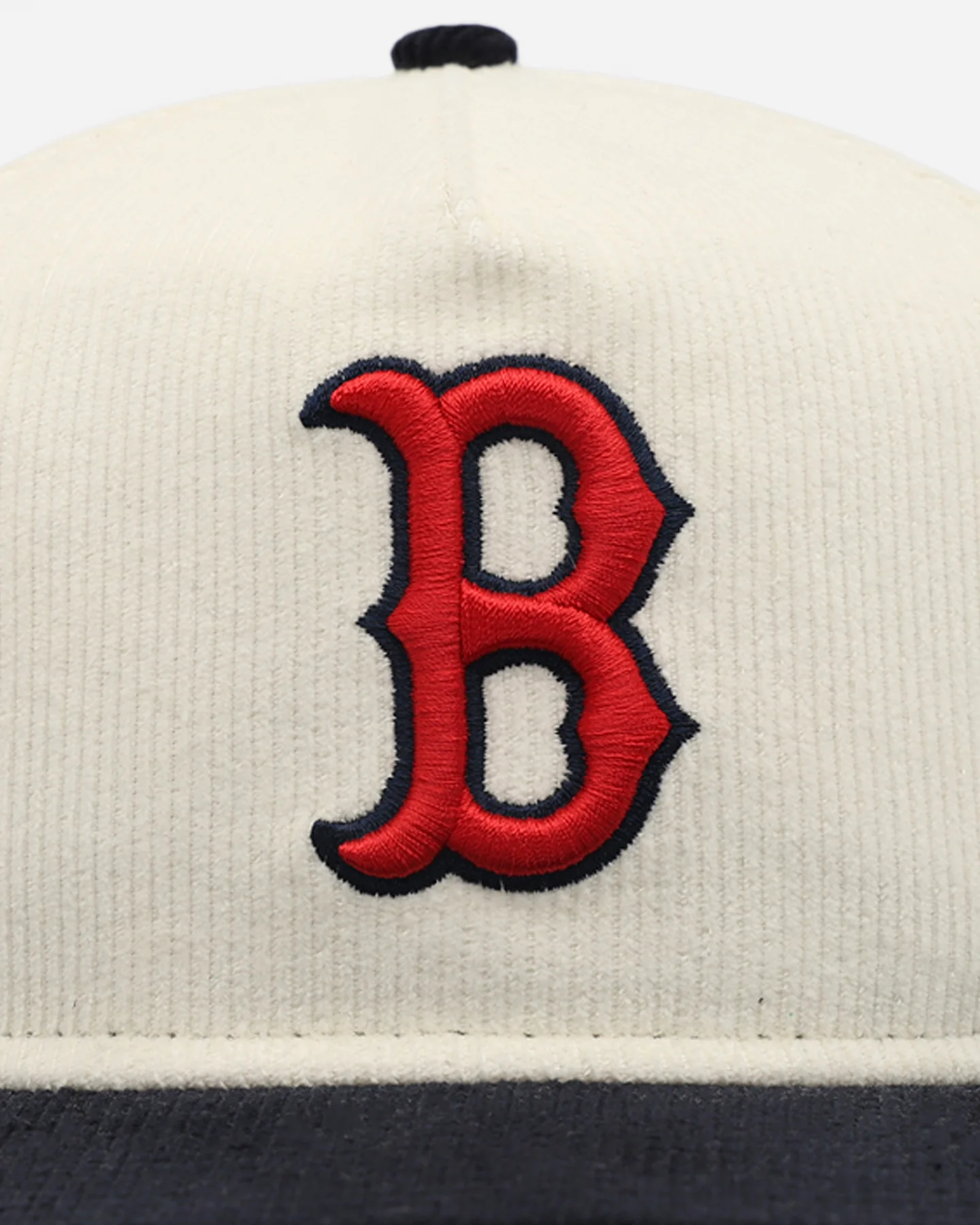 New Era Boston Red Sox 'Throwback Cord Golfers' Corduroy Golfer Snapback Chrome/Navy - Image 6