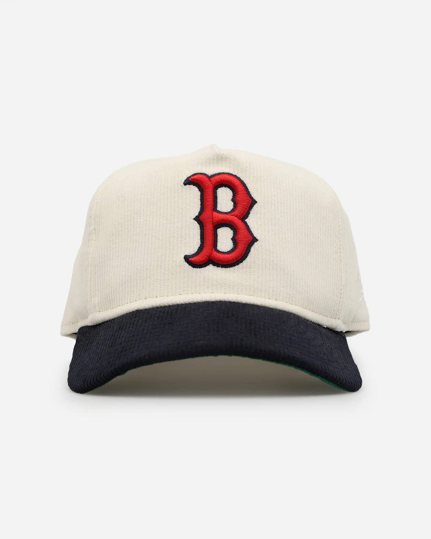 New Era Boston Red Sox 'Throwback Cord Golfers' Corduroy Golfer Snapback Chrome/Navy - Image 8