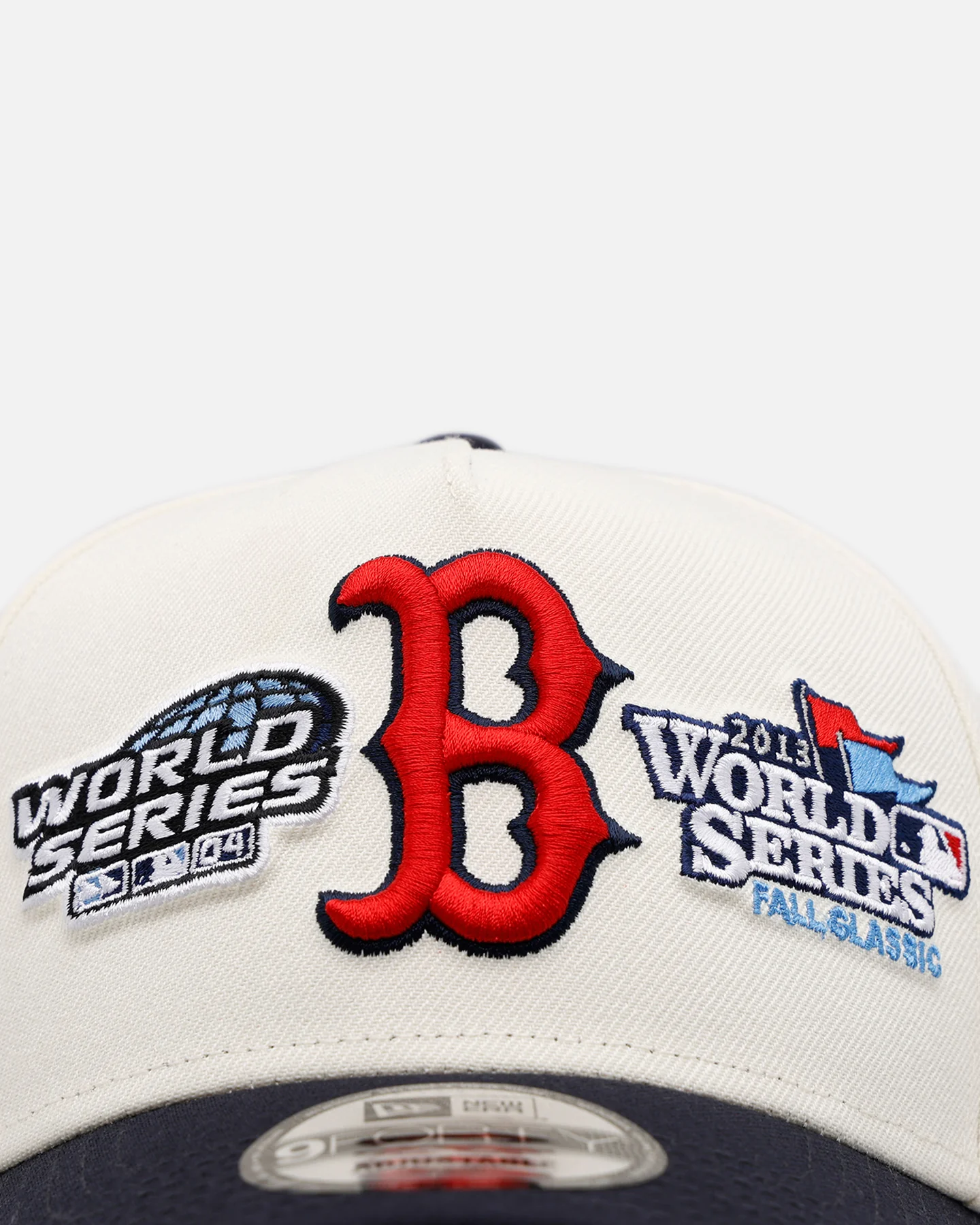 New Era Boston Red Sox 'World Series Logo' 9FORTY A-Frame Snapback Chrome - Image 5