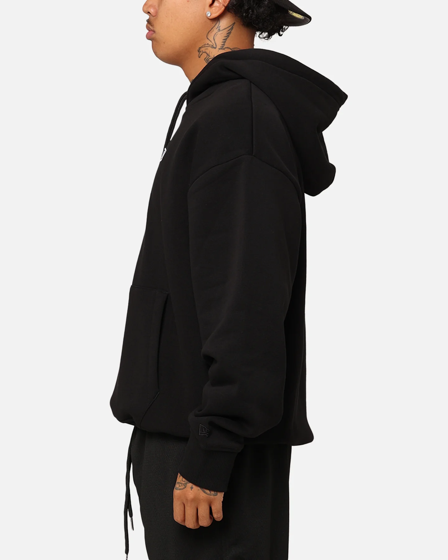 New Era Branded Hoodie Black - Image 5