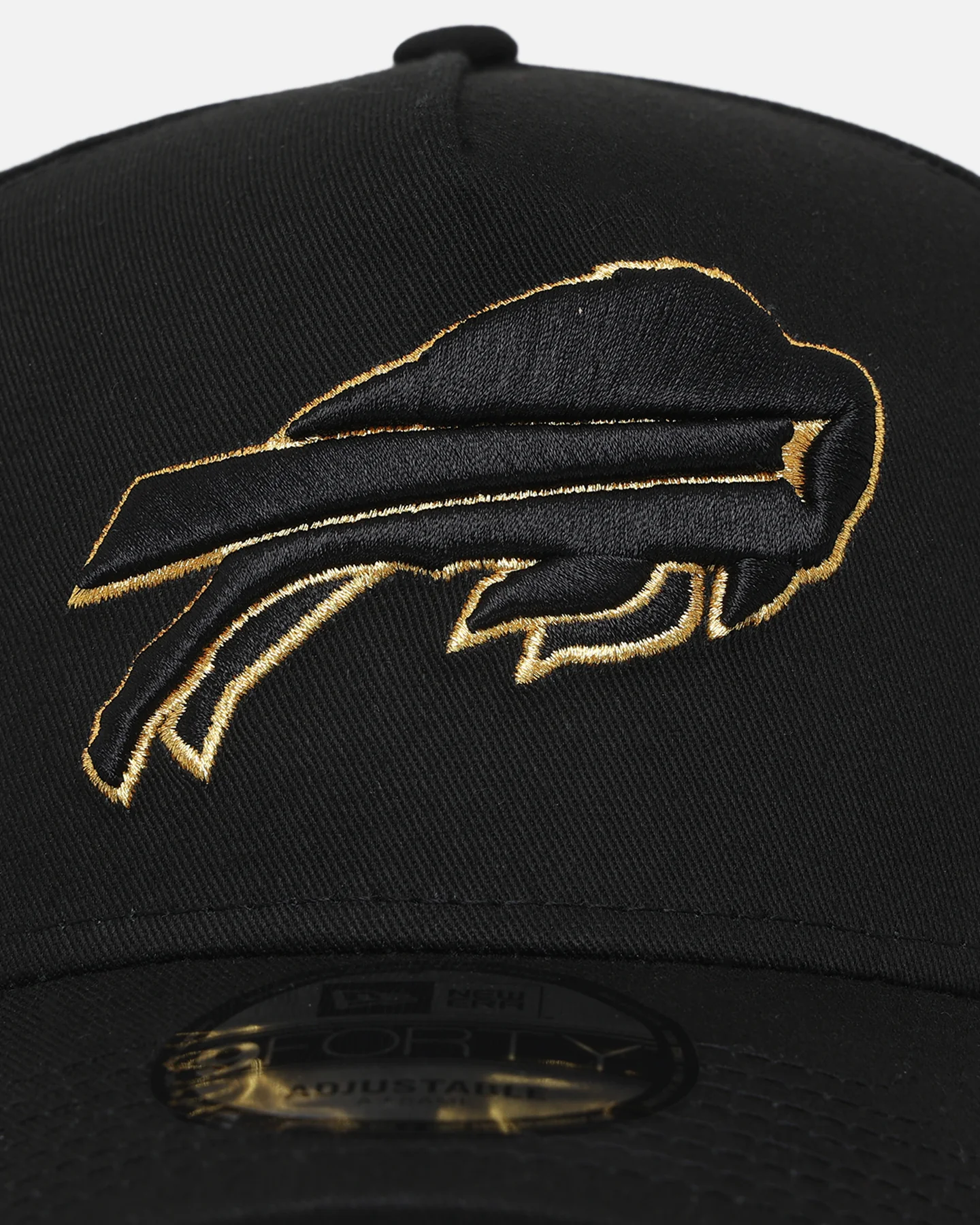 New Era Buffalo Bills 'NFL Black & Gold Embroidery' 9FORTY A-Frame Snapback Black/Gold - Image 5