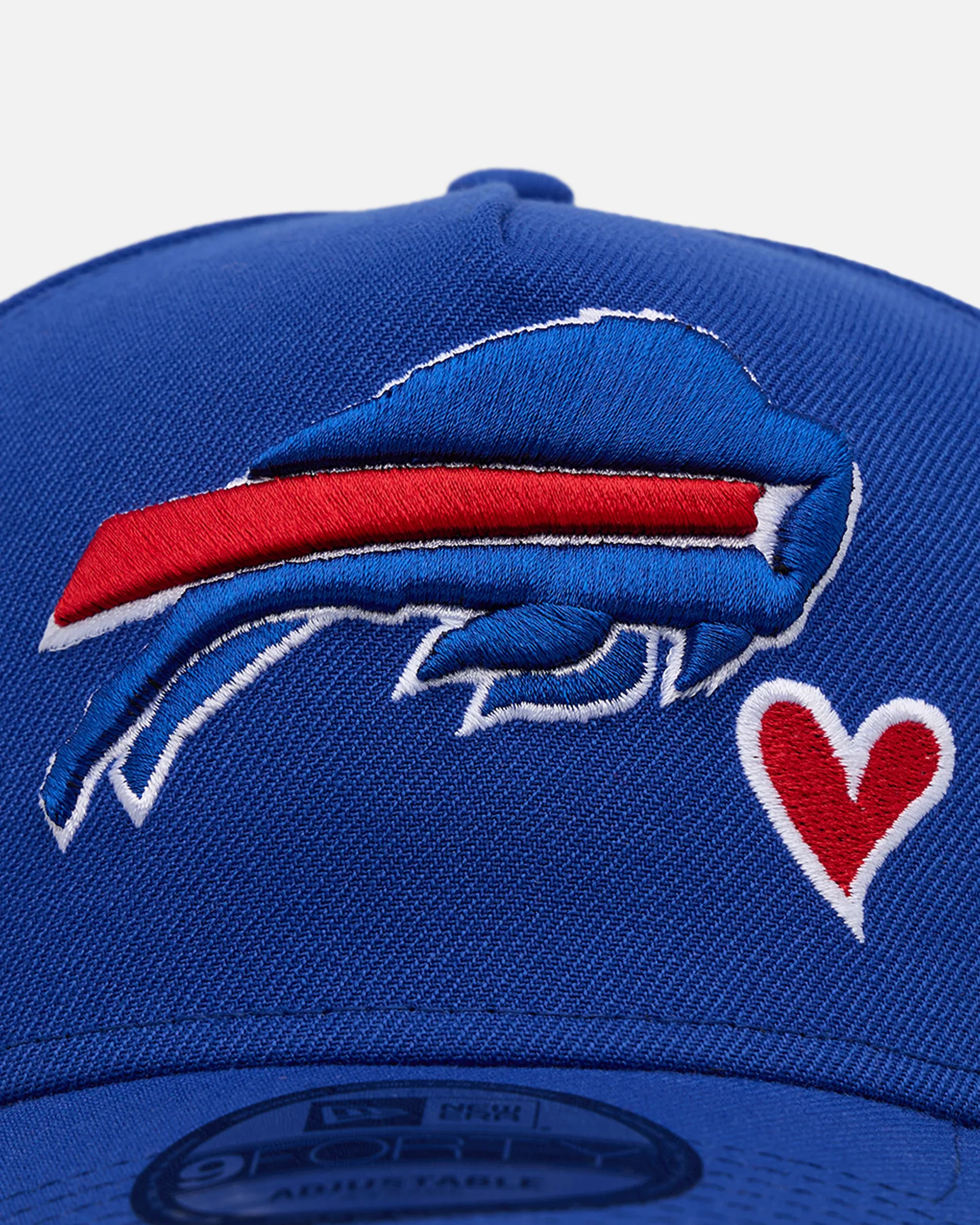 New Era Buffalo Bills 'Team Color Hearts' 9FORTY A-Frame Snapback Official Team Color - Image 5
