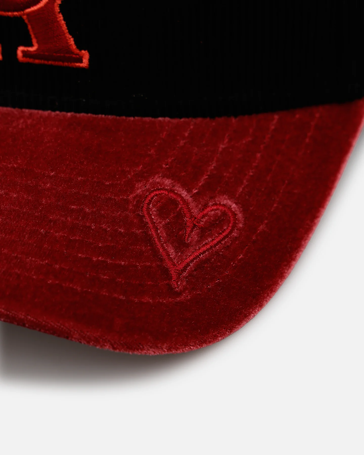 New Era California Angels 'Velvet Cord Certified Lover' 9FORTY A-Frame Premium Corduroy Snapback Black - Image 8