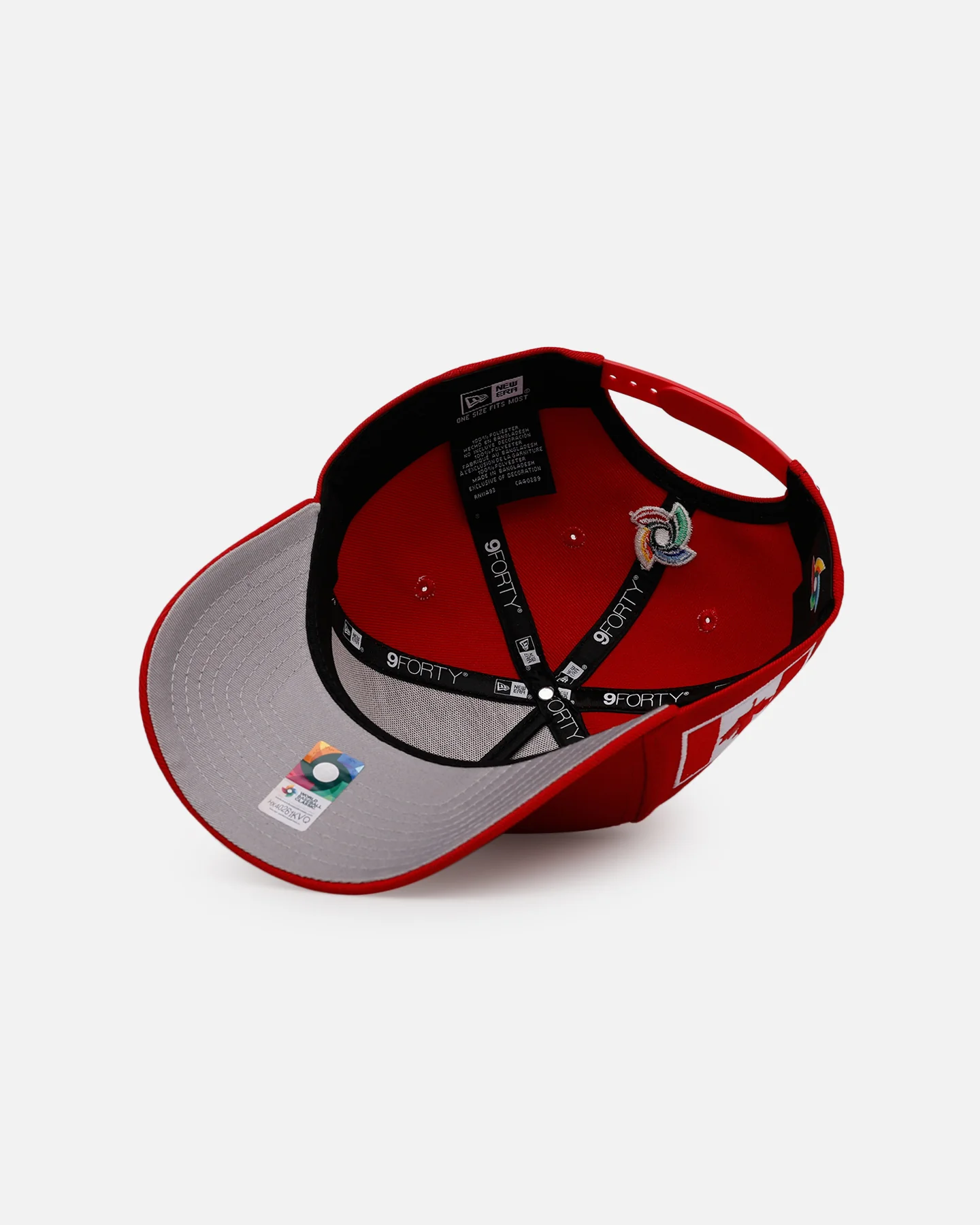New Era Canada 'World Baseball Classic' 9FORTY A-Frame Snapback Official Team Color - Image 6