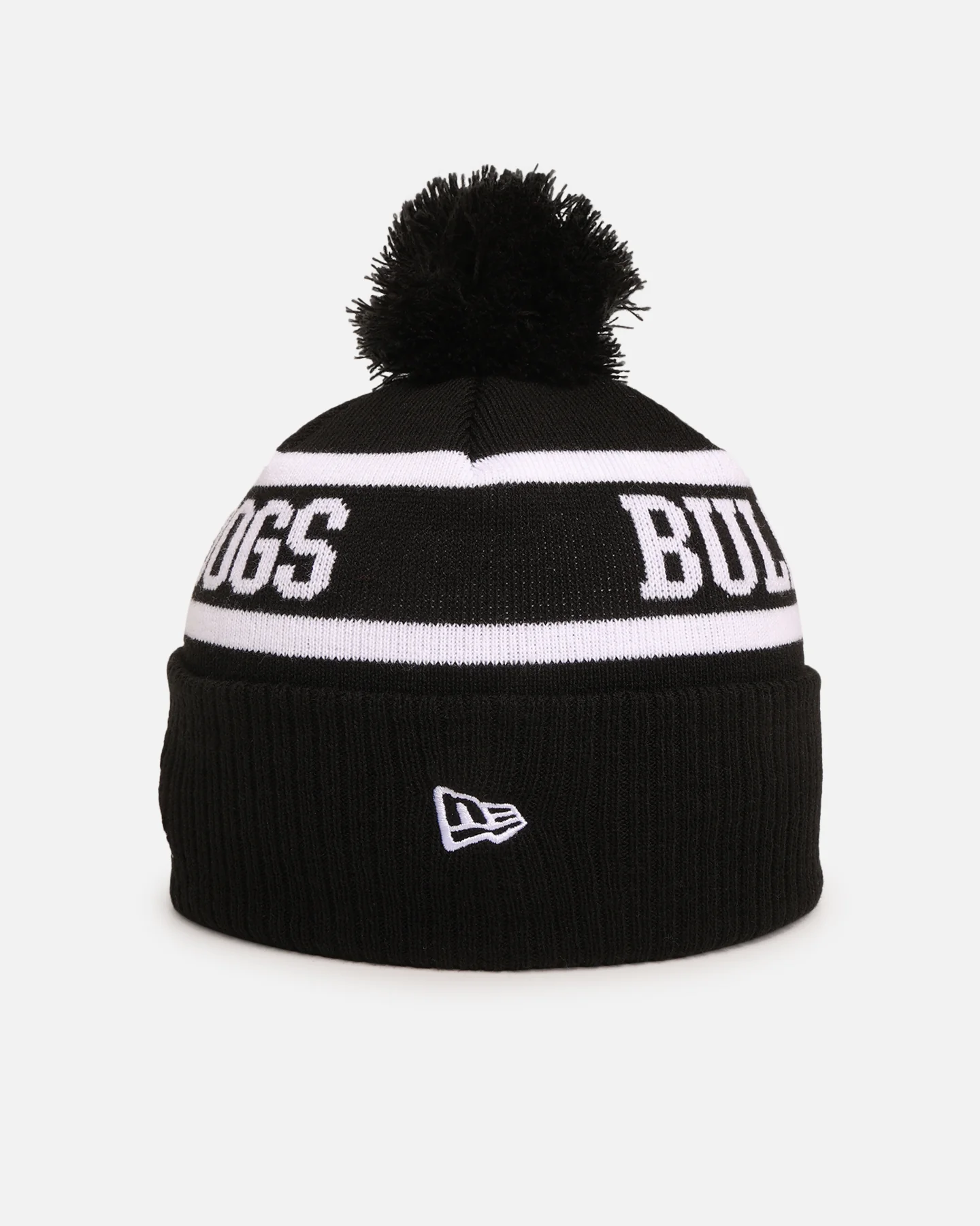 New Era Canterbury-Bankstown Bulldogs 'NRL Black White Beanies' Knitted Beanie Black - Image 2