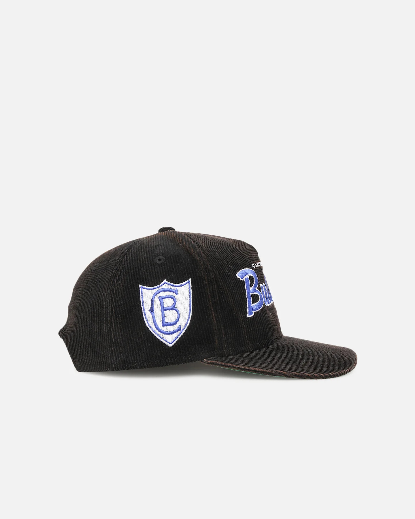 New Era Canterbury-Bankstown Bulldogs 'NRL Golfer Washed Black' Pre-Curved Corduroy Golfer Snapback Washed Black - Image 3