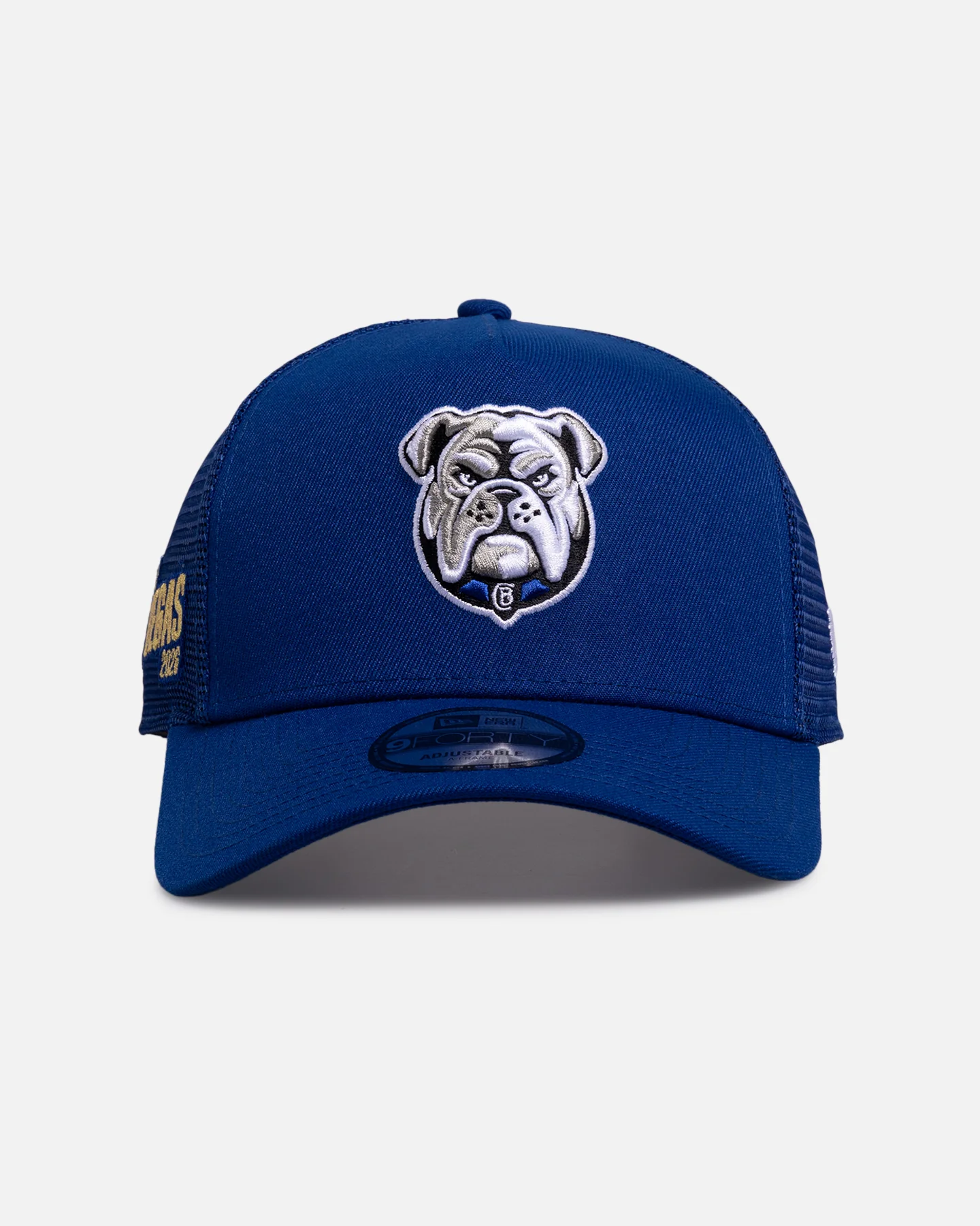 New Era Canterbury-Bankstown Bulldogs 'NRL Vegas Round 2026' 9FORTY A-Frame Trucker Snapback Official Team Colour