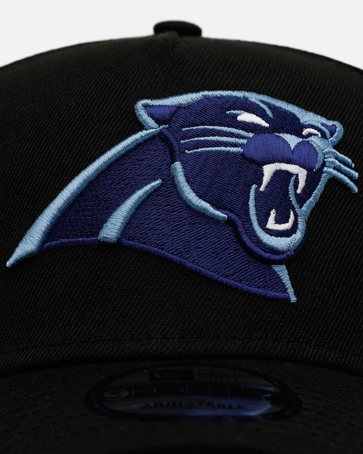 New Era Carolina Panthers 'Black And Sky Blue' 9FORTY A-Frame Snapback Black/Sky Blue - Image 5