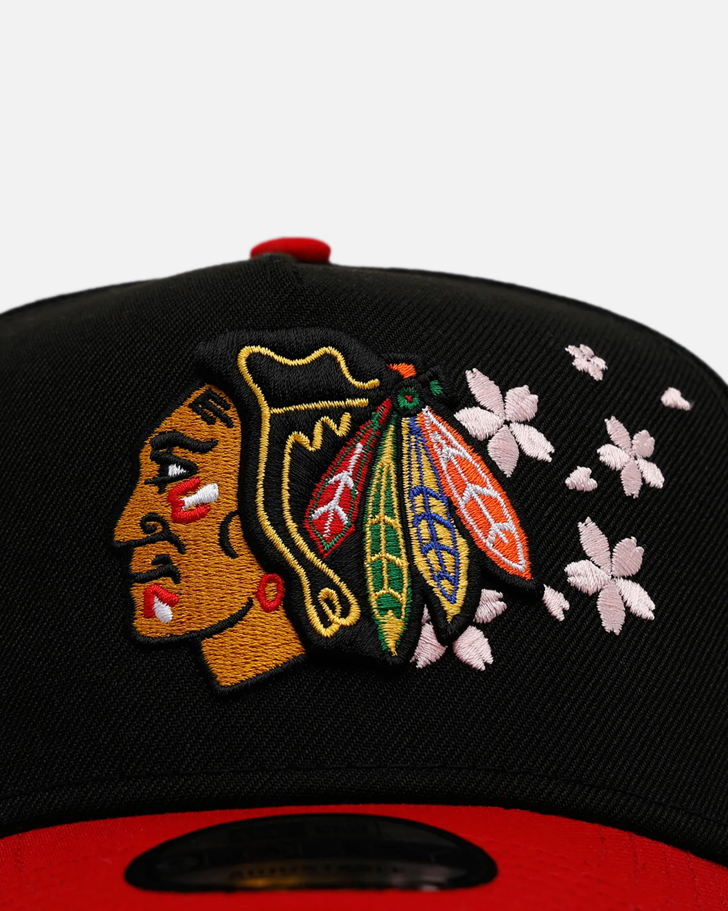 New Era Chicago Blackhawks 'Cherry Blossoms' 9FORTY A-Frame Snapback Official Team Color - Image 5