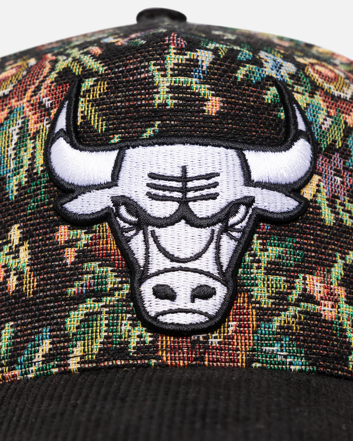 New Era Chicago Bulls 'Black Corduroy Floral Tapestry' 9FORTY A-Frame Snapback Tapestry/Black - Image 6