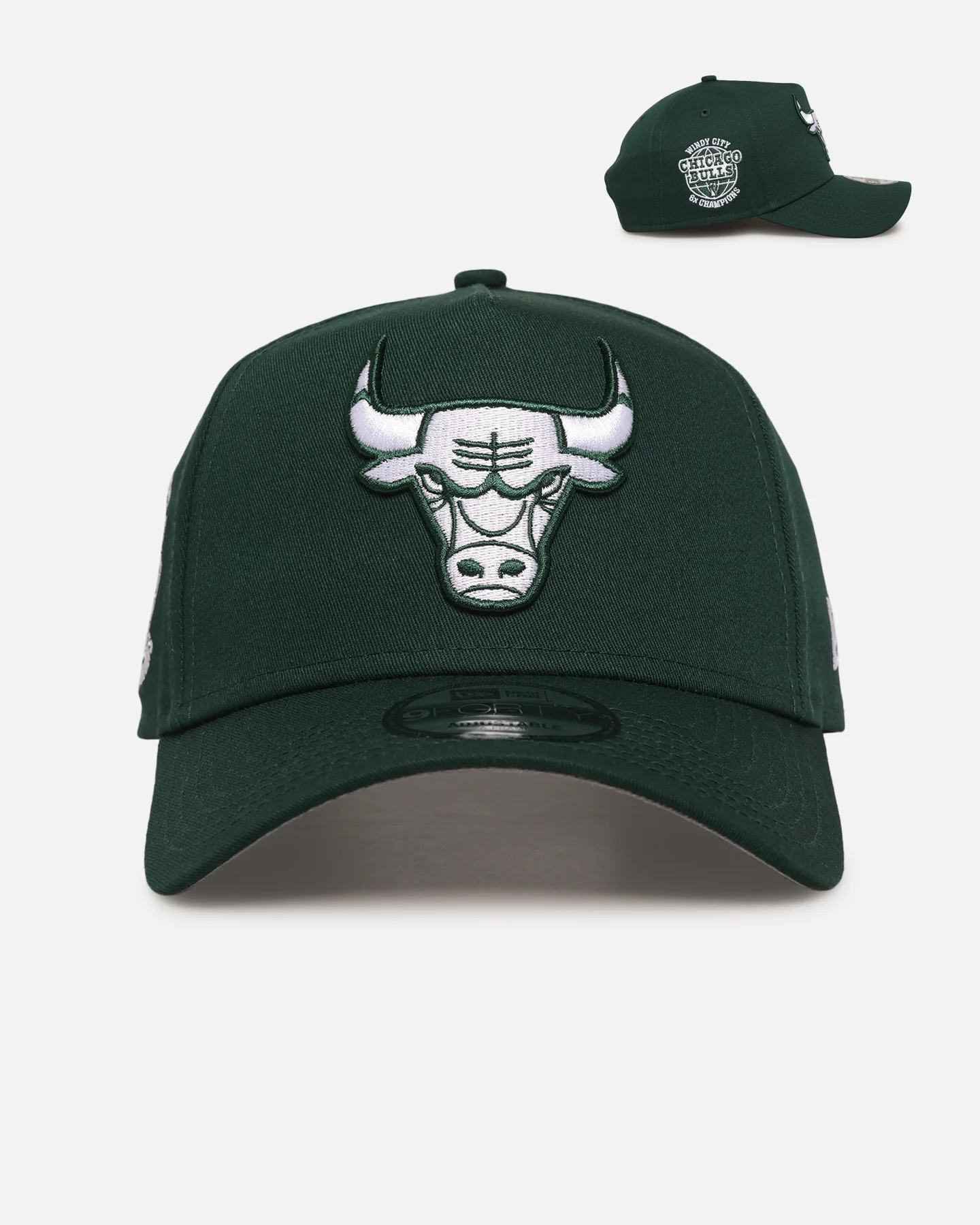 New Era Chicago Bulls 'Chicago Bulls Polychromatic' 9FORTY A-Frame Snapback Dark Green