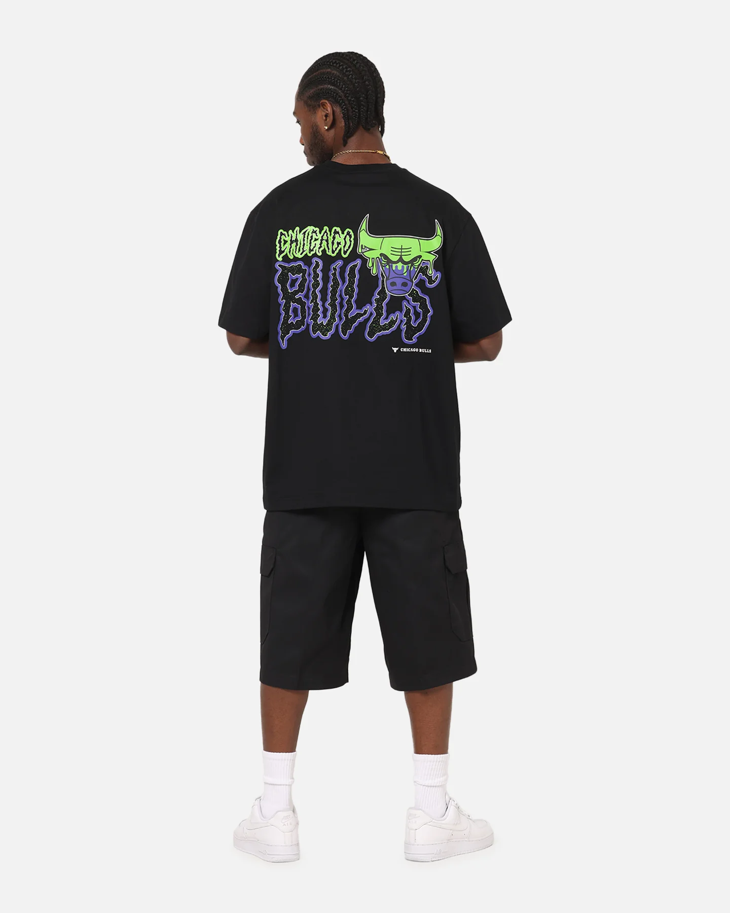 New Era Chicago Bulls Drip T-Shirt Black - Image 3