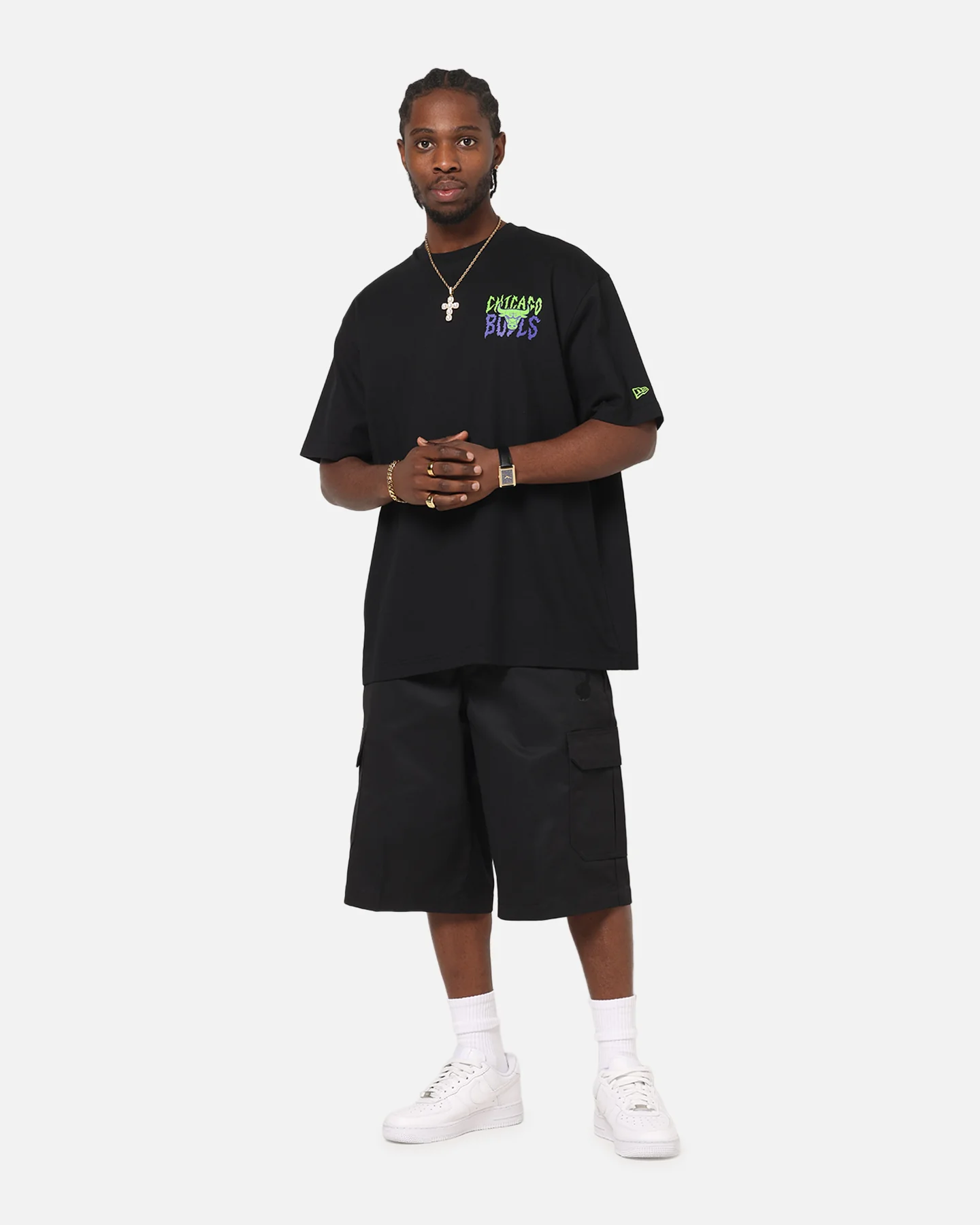 New Era Chicago Bulls Drip T-Shirt Black - Image 4