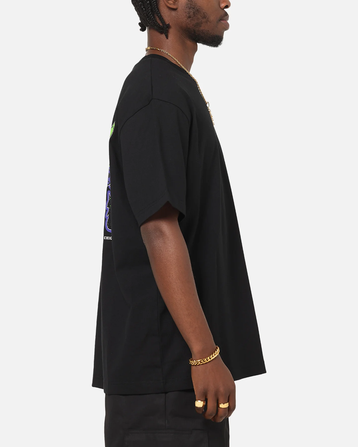 New Era Chicago Bulls Drip T-Shirt Black - Image 5
