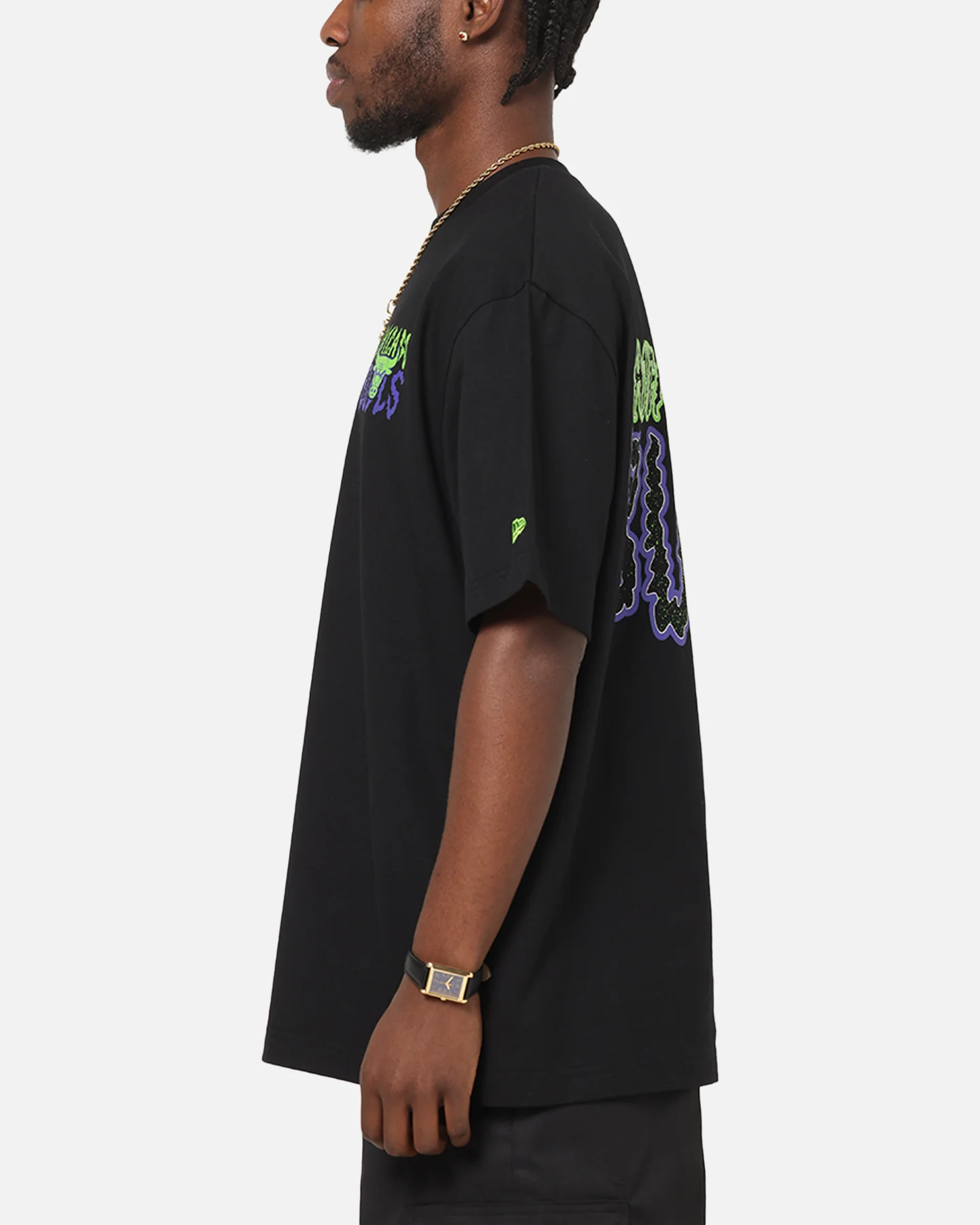 New Era Chicago Bulls Drip T-Shirt Black - Image 6