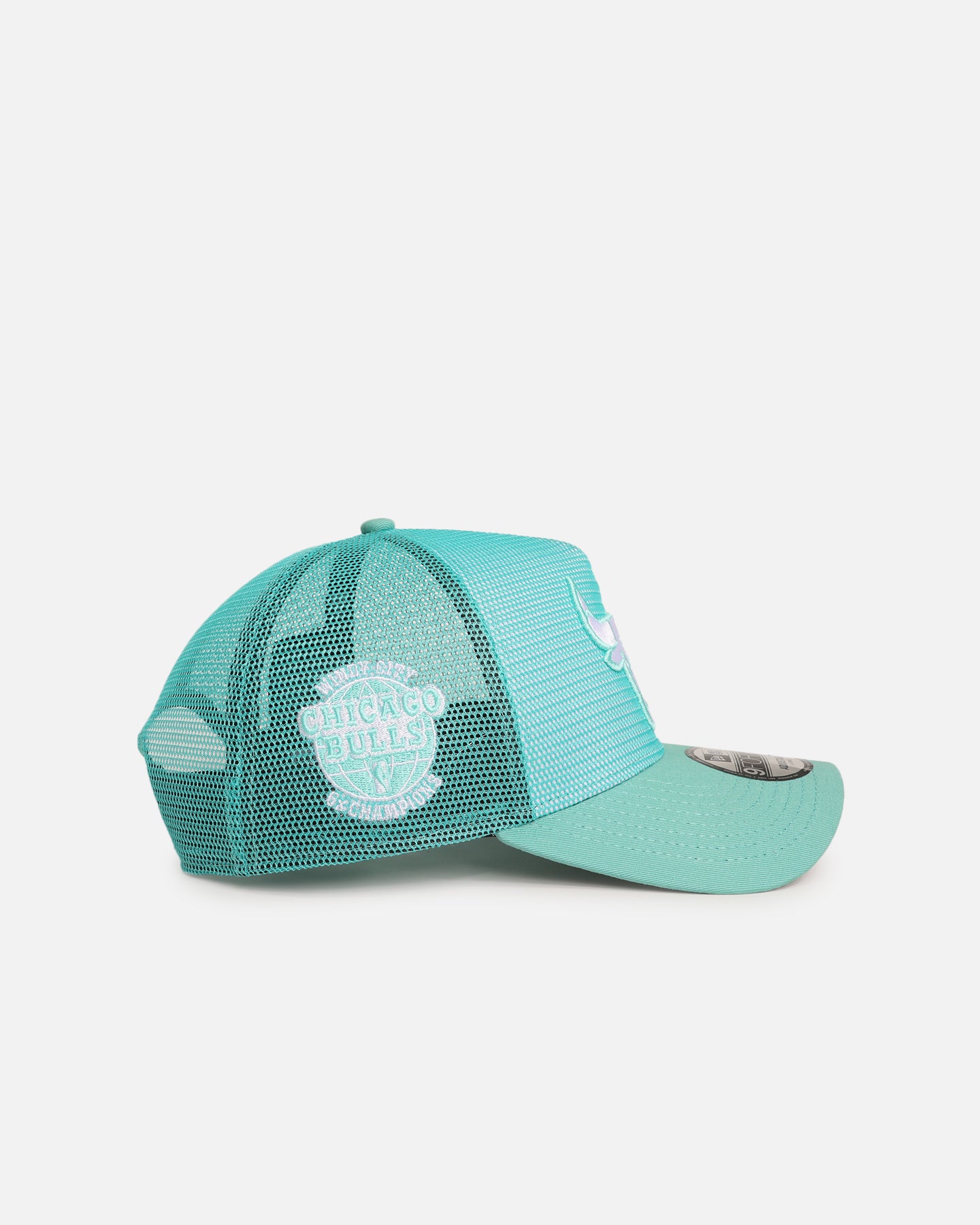 New Era Chicago Bulls 'Polychromatic Mesh' 9FORTY A-Frame Snapback Mint - Image 3