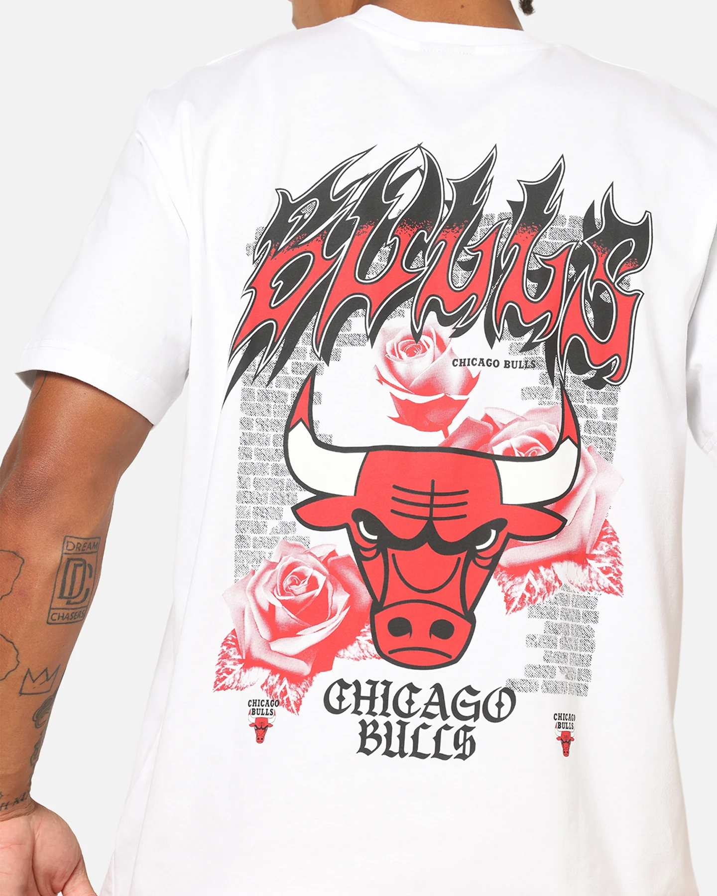 New Era Chicago Bulls Rose Oversized T-Shirt White - Image 8