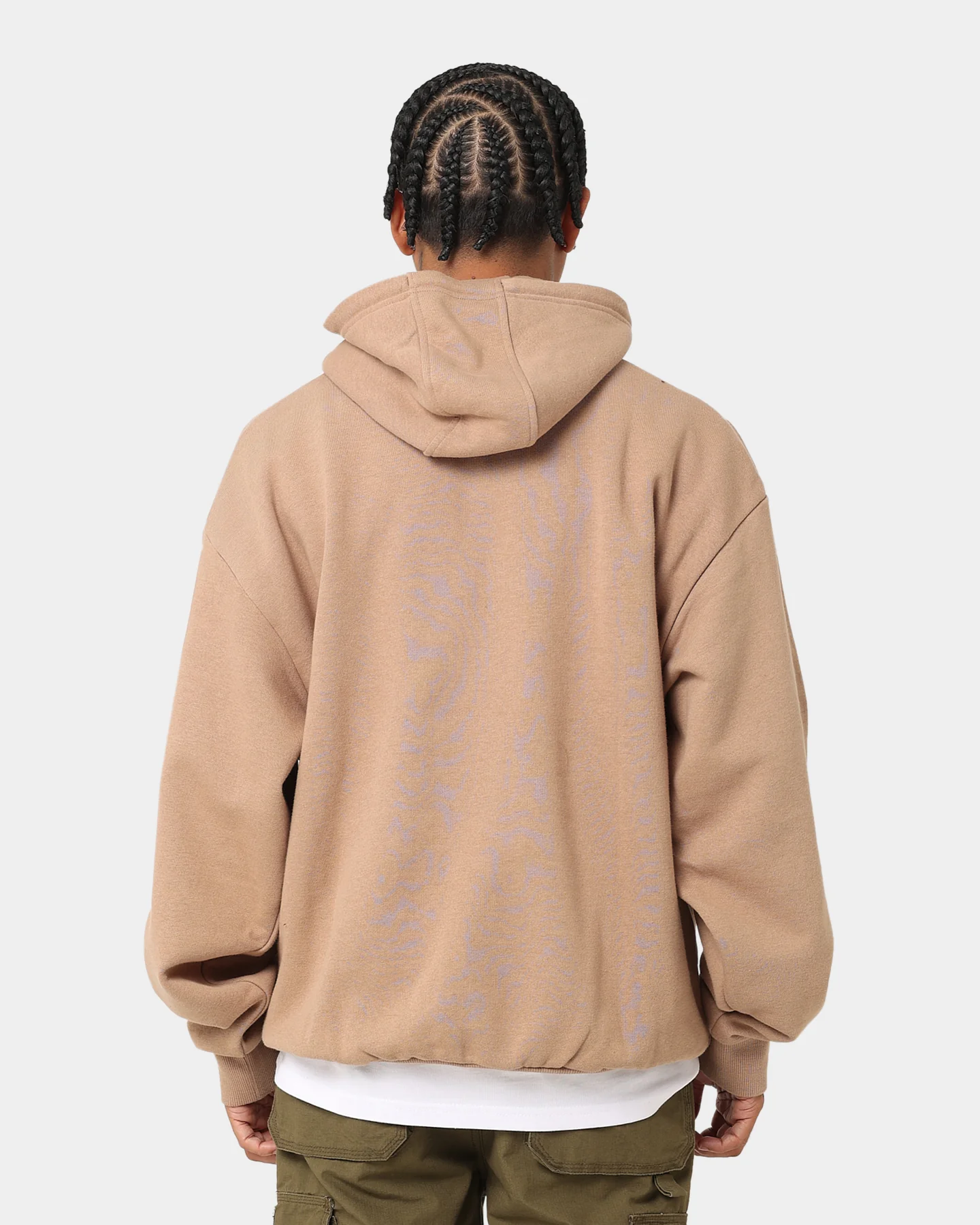 New Era Chicago Bulls Sleeve Script Hoodie Khaki/Black - Image 4