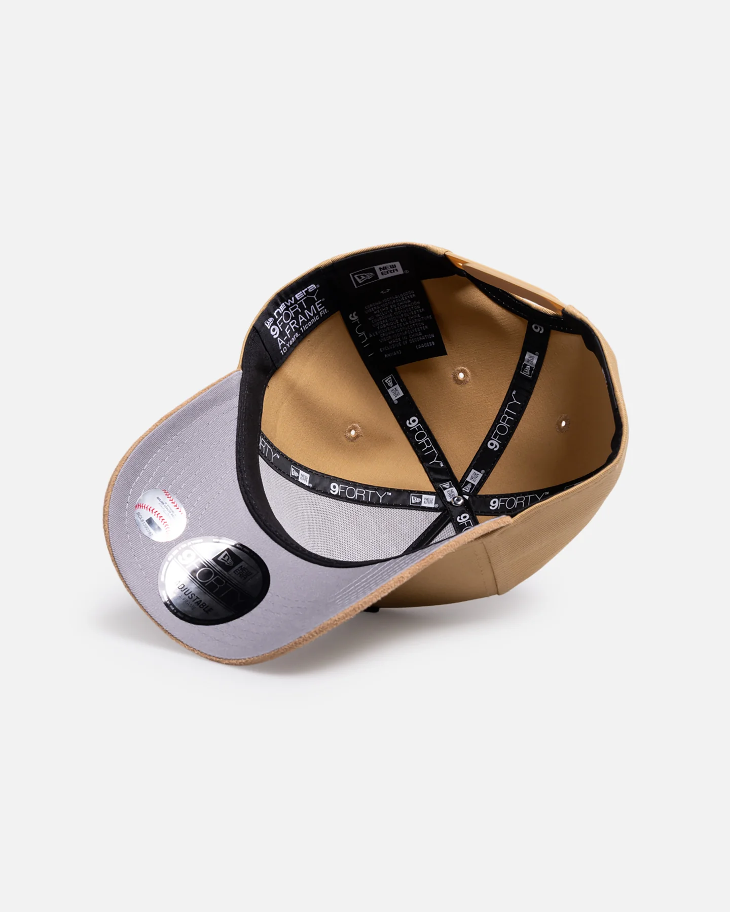 New Era Chicago Bulls 'Suede Visor' 9FORTY A-Frame Snapback Bronze - Image 6