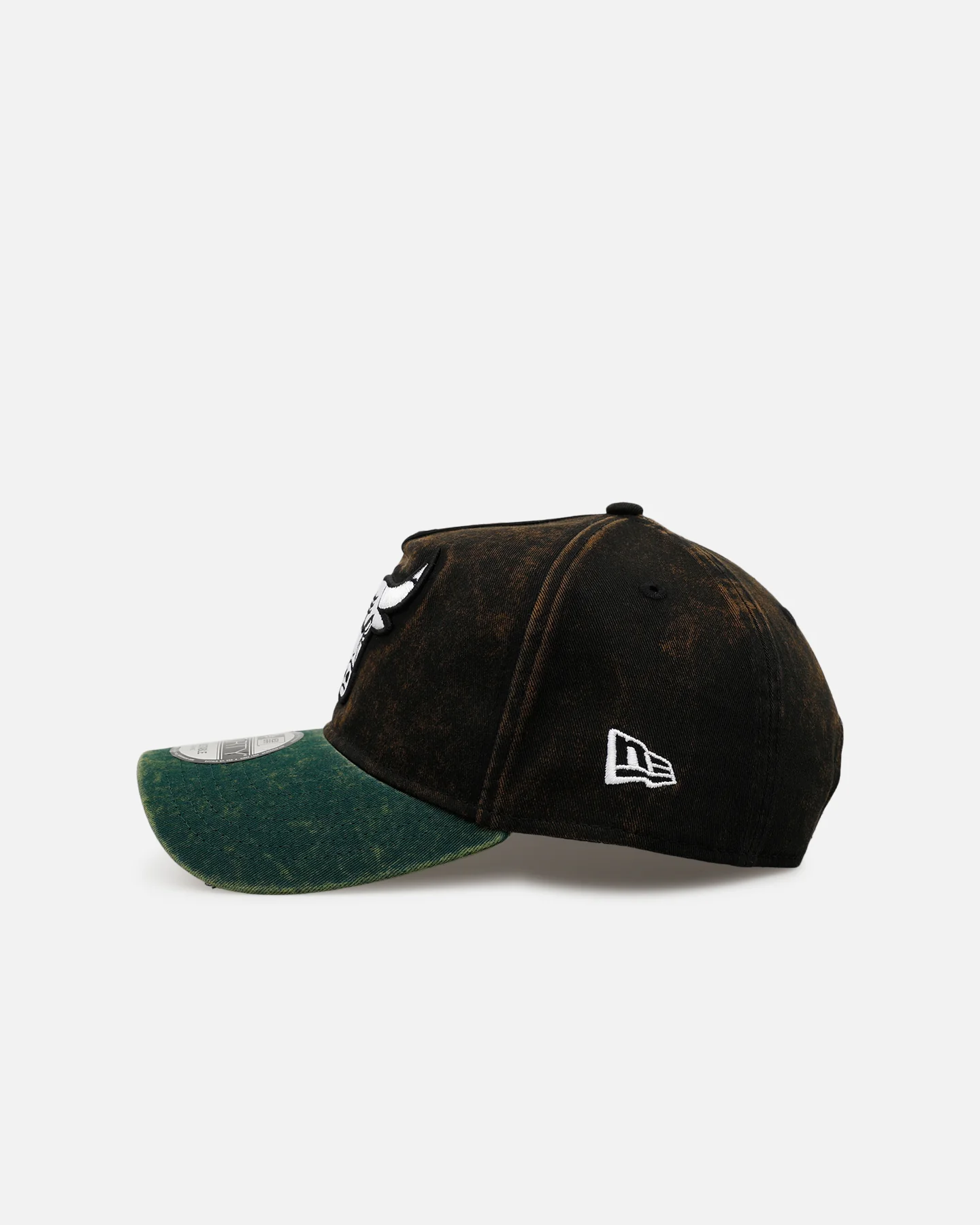 New Era Chicago Bulls 'Washed Green 2.0' 9FORTY A-Frame Snapback Black/Green - Image 4