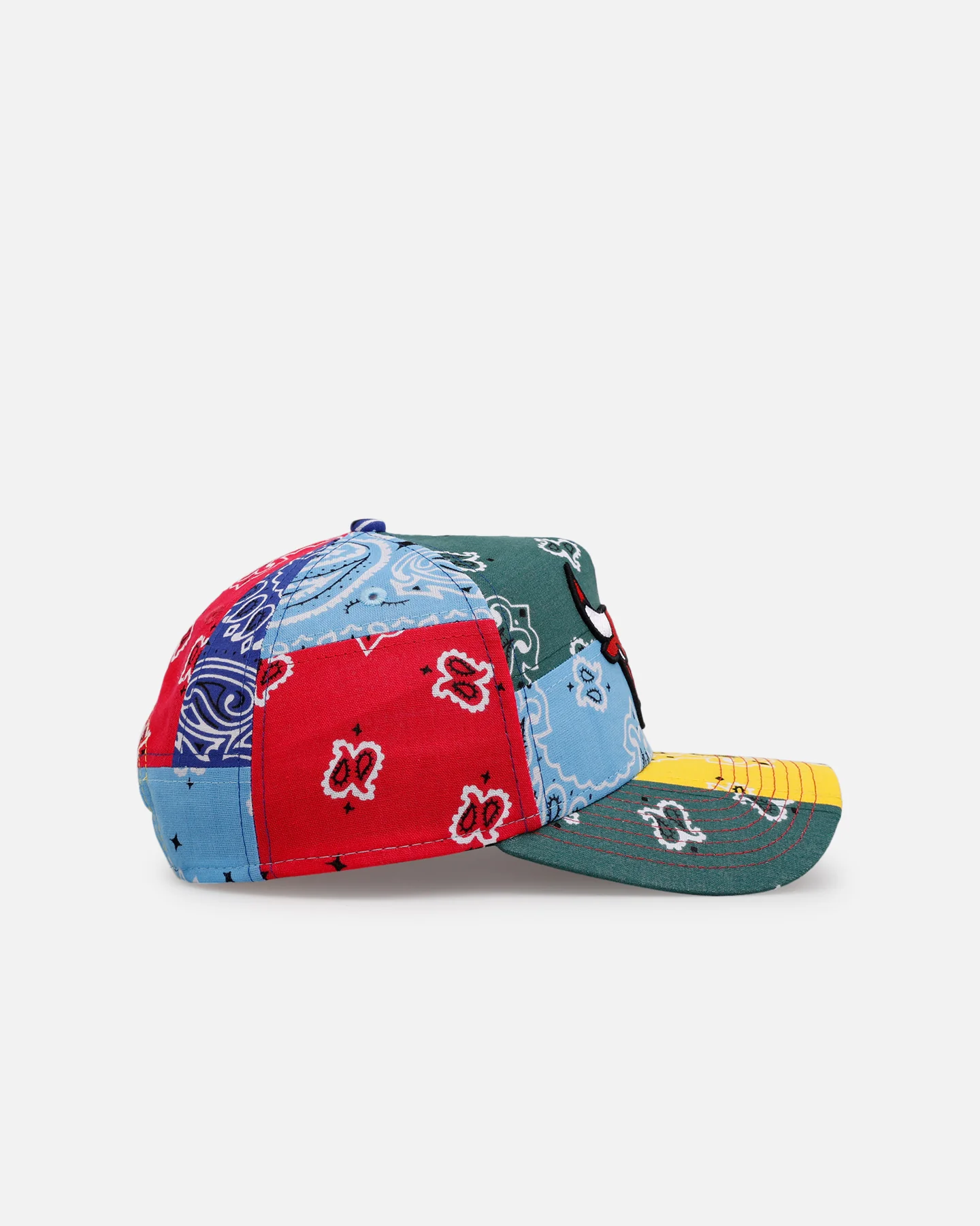 New Era Chicago Bulls 'Paisley Patchwork' 9FORTY A-Frame Snapback Multi - Image 3