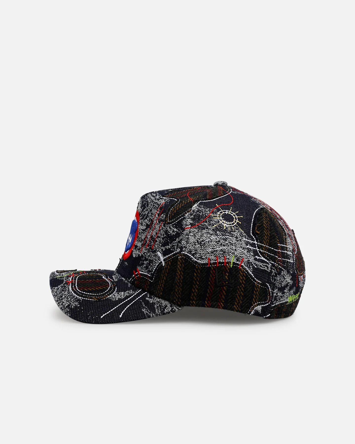New Era Chicago Cubs 'Running Stitch' 9FORTY A-Frame Snapback Multi - Image 5