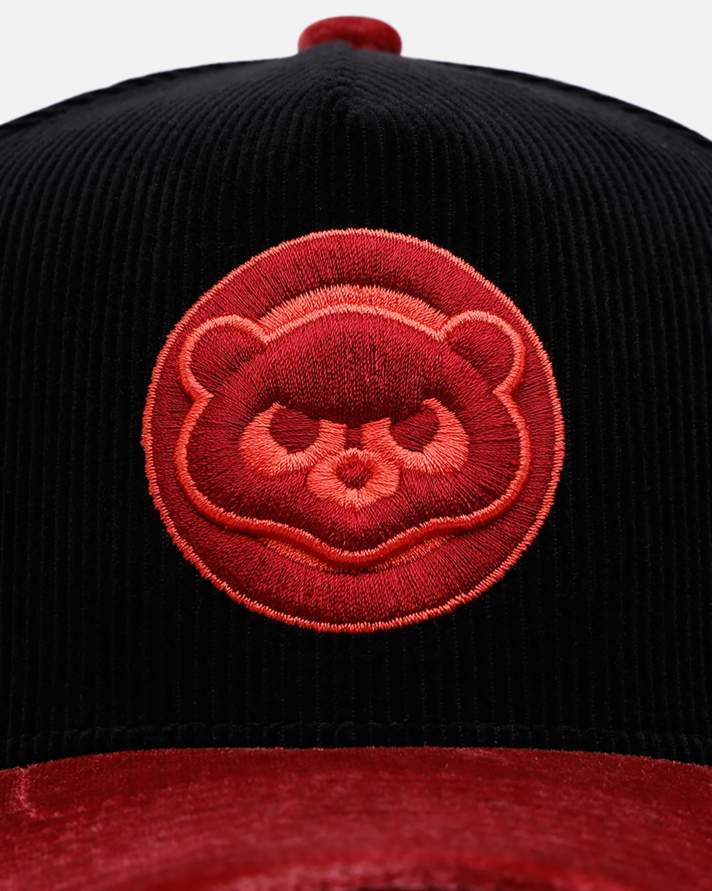 New Era Chicago Cubs 'Velvet Cord Certified Lover' 9FORTY A-Frame Premium Corduroy Snapback Black - Image 6