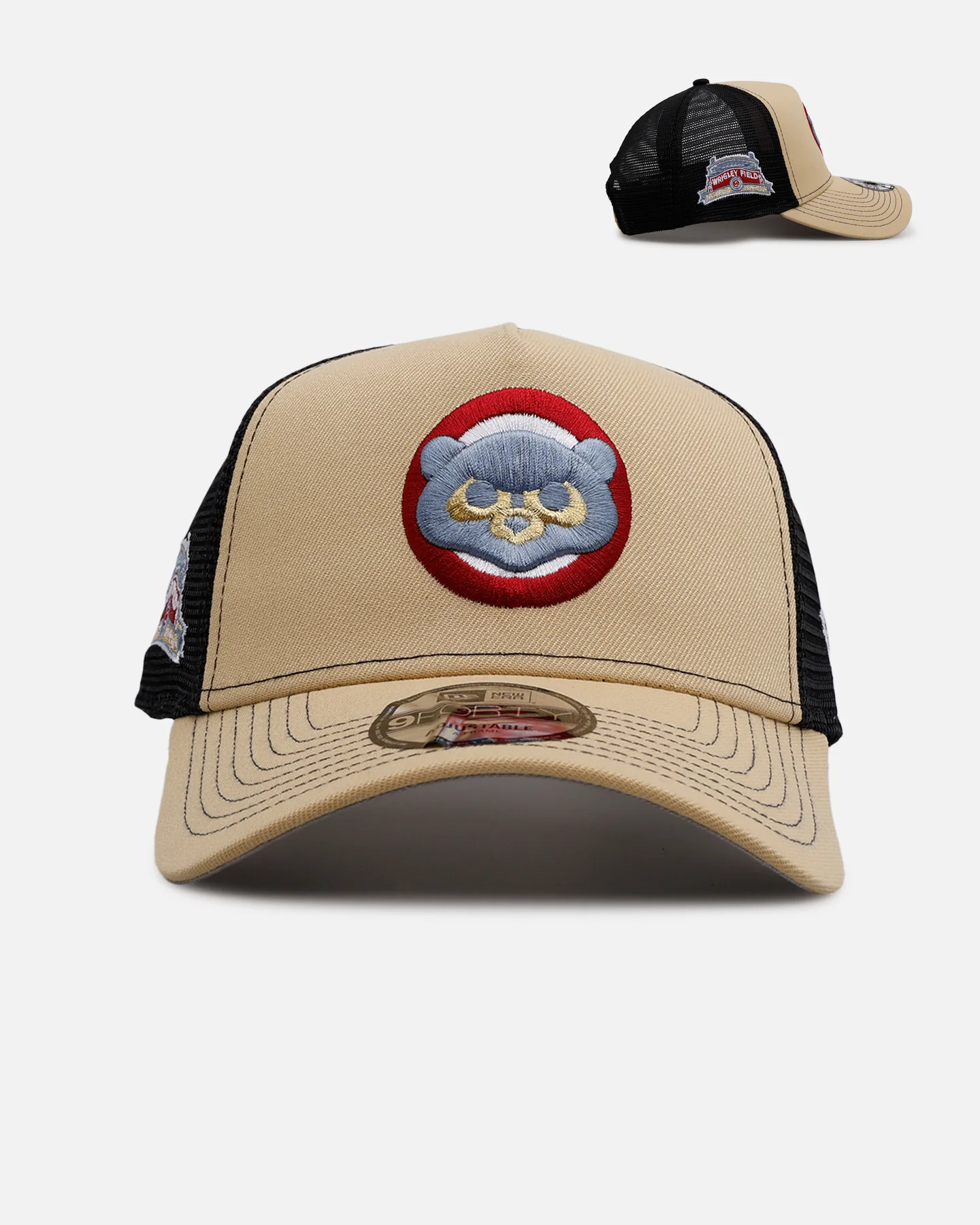 New Era Chicago Cubs 'Vintage Truckers' 9FORTTY A-Frame Trucker Snapback Vegas Gold