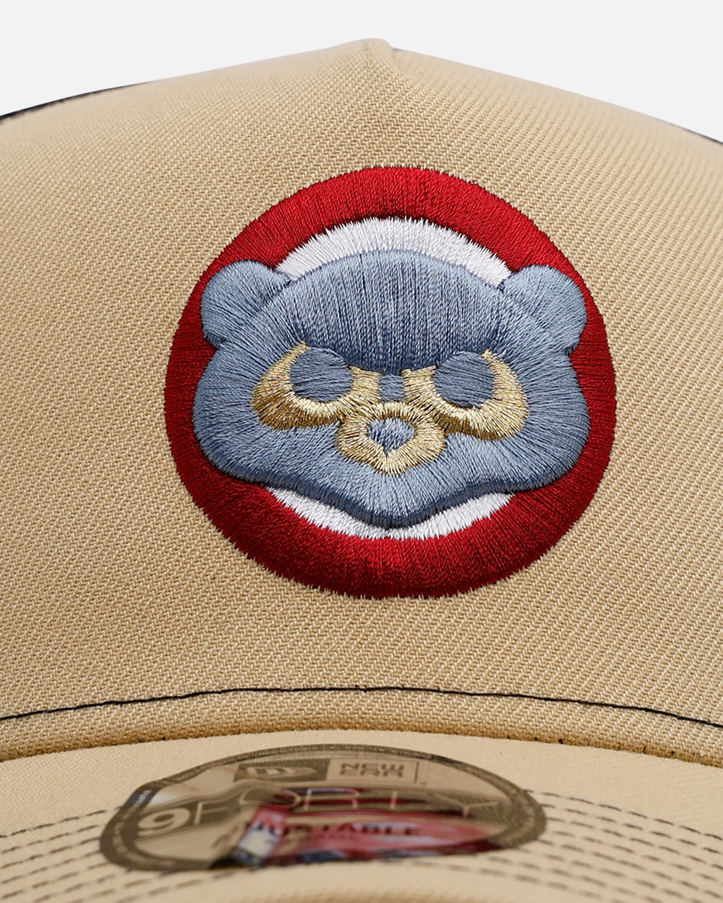 New Era Chicago Cubs 'Vintage Truckers' 9FORTTY A-Frame Trucker Snapback Vegas Gold - Image 5