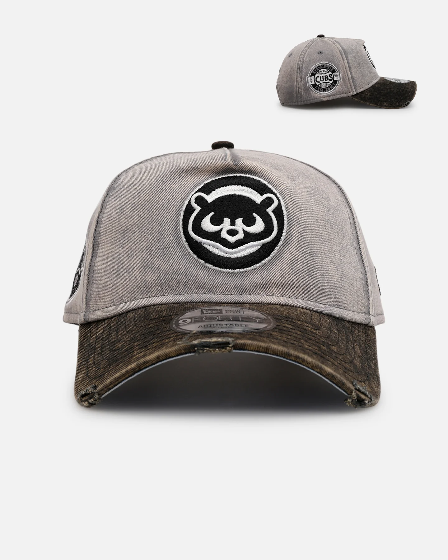New Era Chicago Cubs 'Washed Storm Gray' 9FORTY A-Frame Snapback Gray