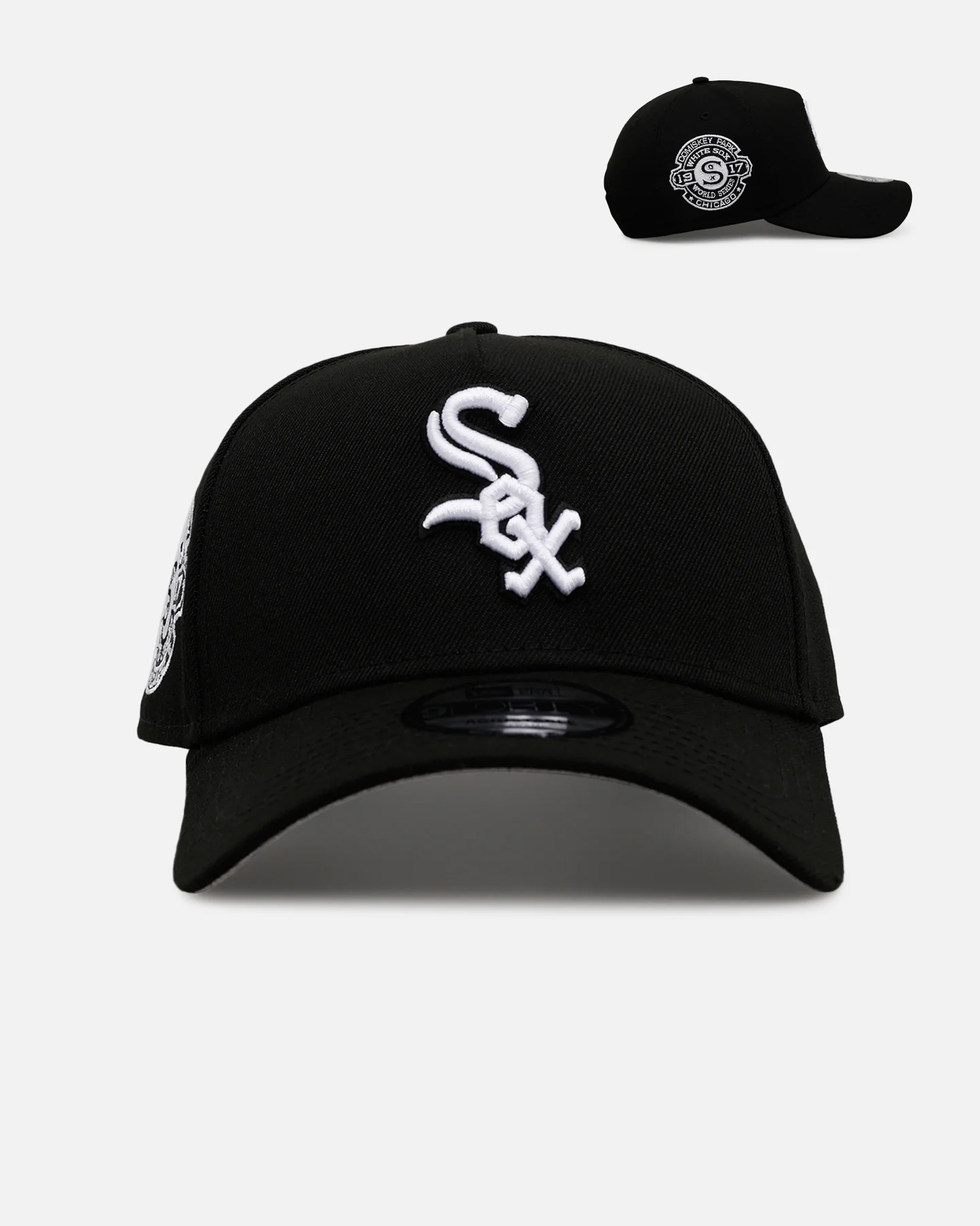 New Era Chicago White Sox 'Black And White' 9FORTY A-Frame Snapback Black/White