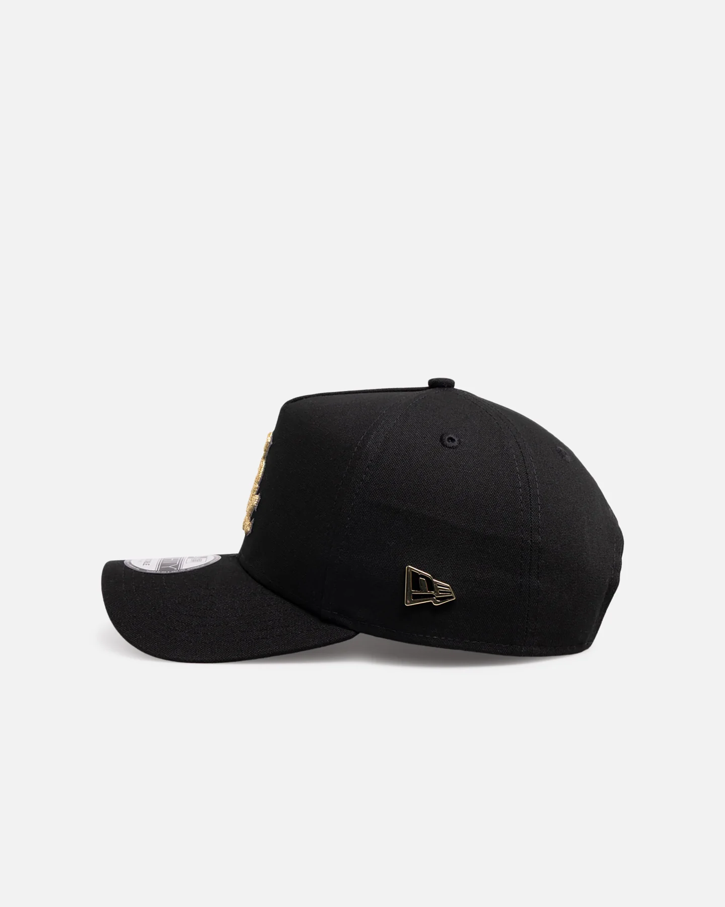 New Era Chicago White Sox 'Canvas Chainstitch Project X' 9FORTY A-Frame Snapback Black/Gold - Image 4