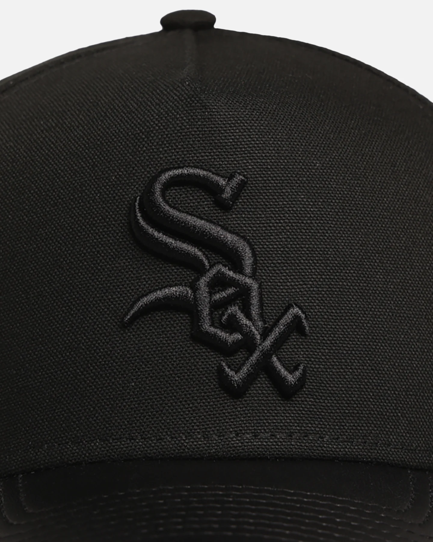 New Era Chicago White Sox 'Canvas Leather' 9FORTY A-Frame Snapback Black - Image 5