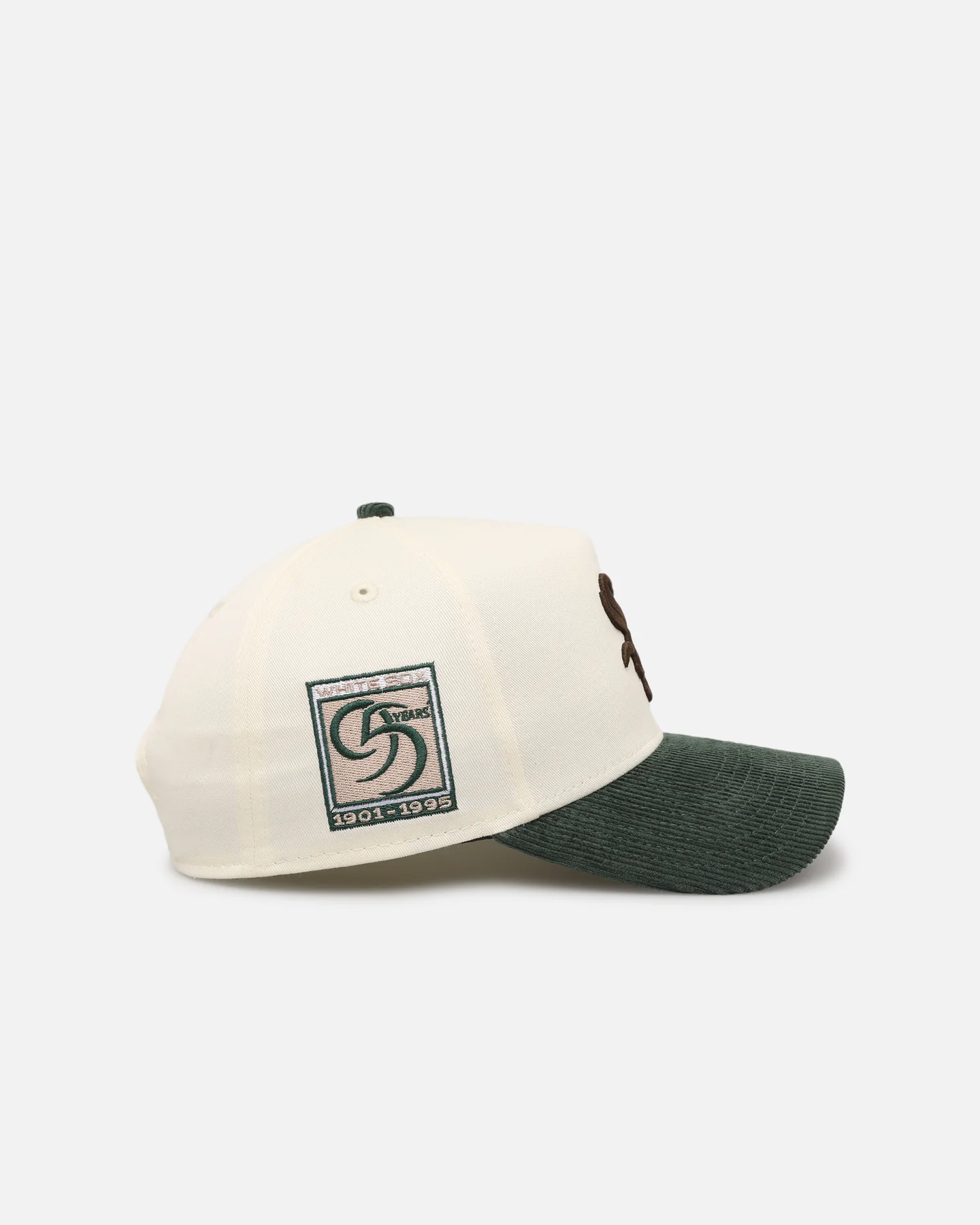 New Era Chicago White Sox 'Chrome White Green' Corduroy Visor 9FORTY A-Frame Snapback Chrome - Image 3