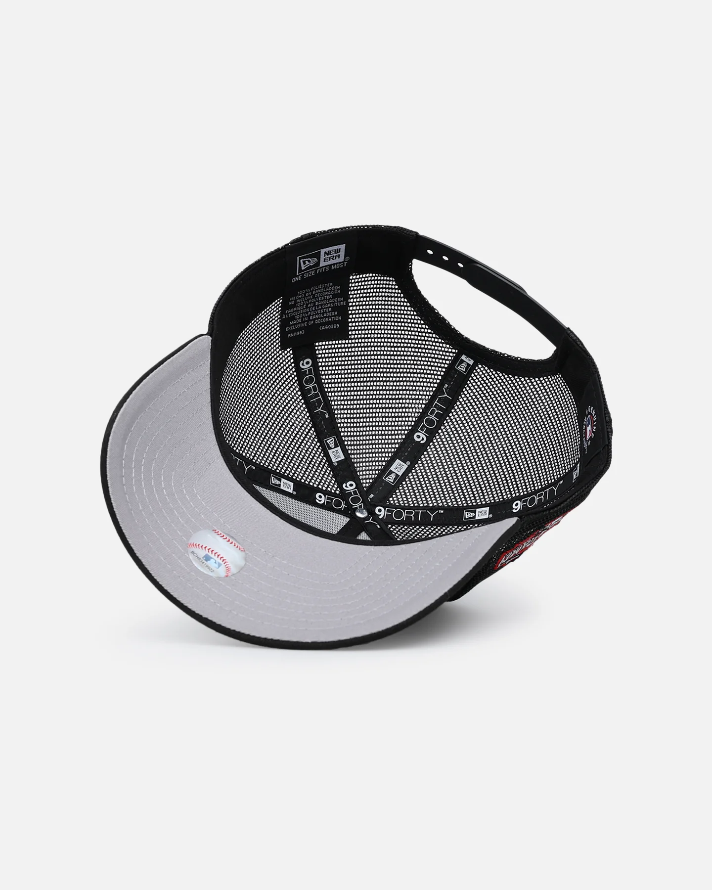 New Era Cincinnati Reds 'Team Color' 9FORTY A-Frame Trucker Snapback OTC - Image 6
