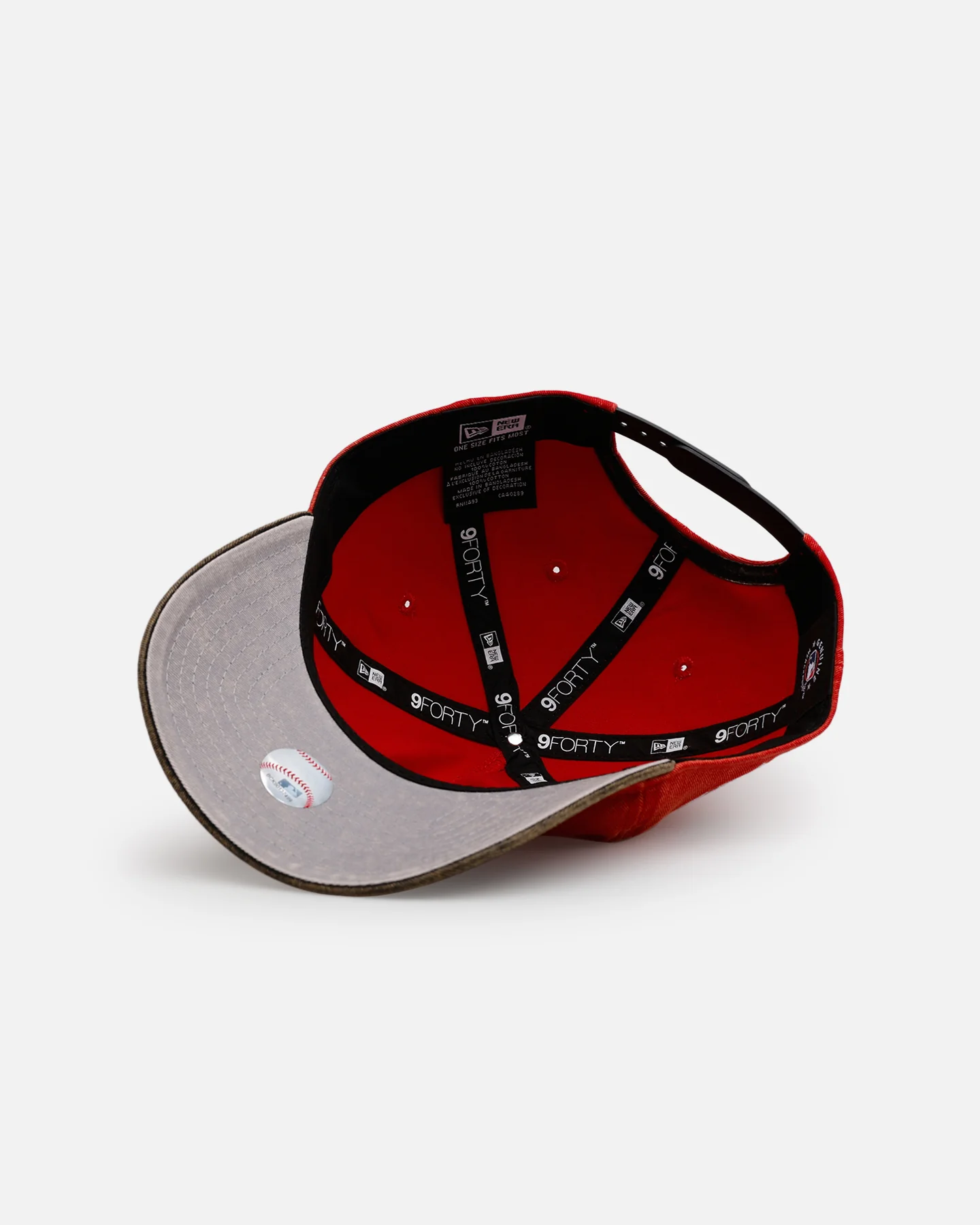 New Era Cincinnati Reds 'Washed Team Color' Unstructured 9FORTY A-Frame Snapback Official Team Color - Image 6