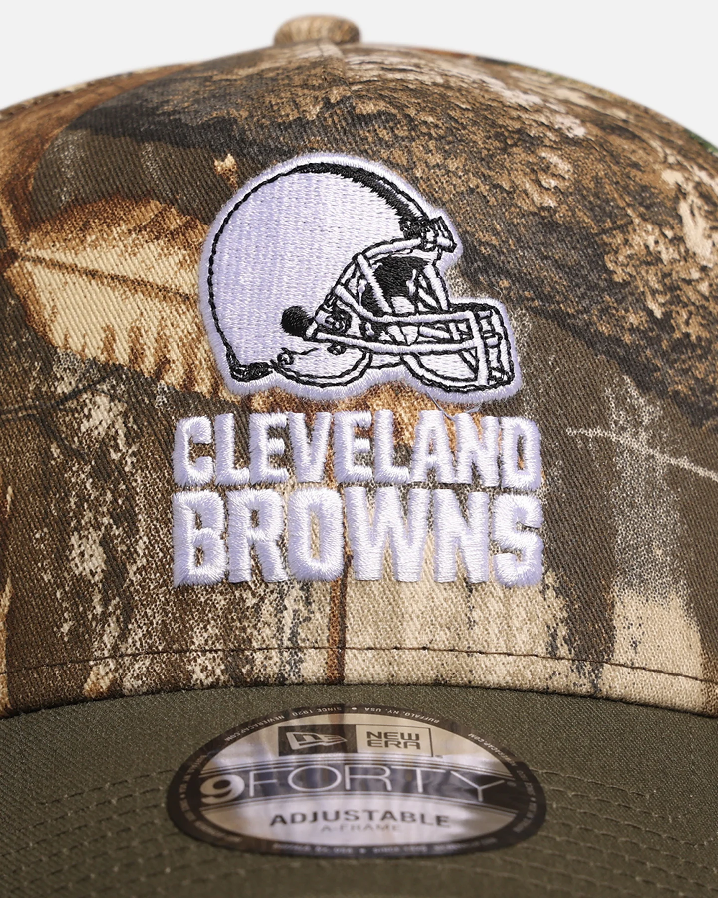 New Era Cleveland Browns 'NFL Season Kick Off' 9FORTY A-Frame Snapback Realtree/Olive - Image 5