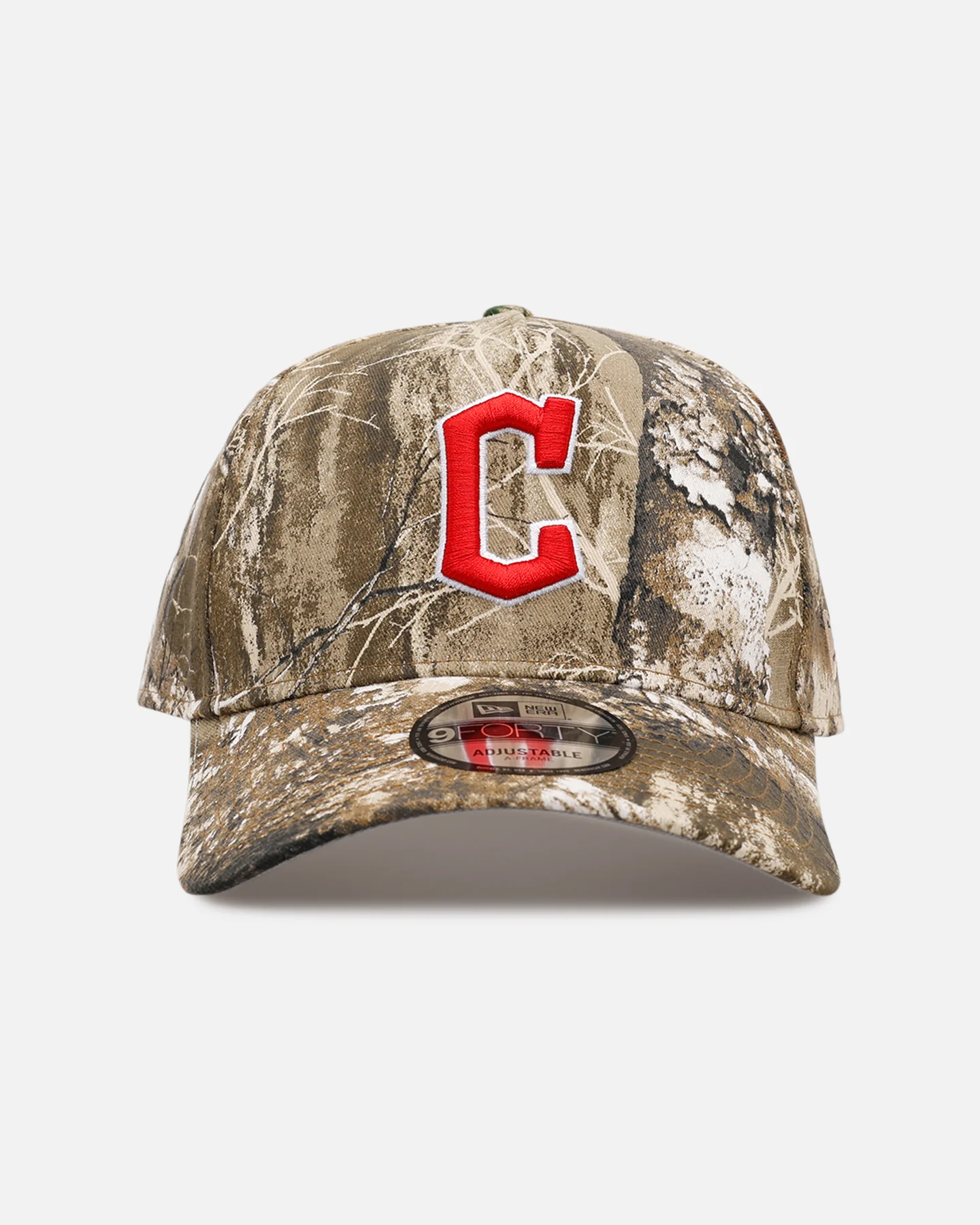 New Era Cleveland Guardians 'Great Outdoors Part II' 9FORTY A-Frame Snapback Real Tree Camo