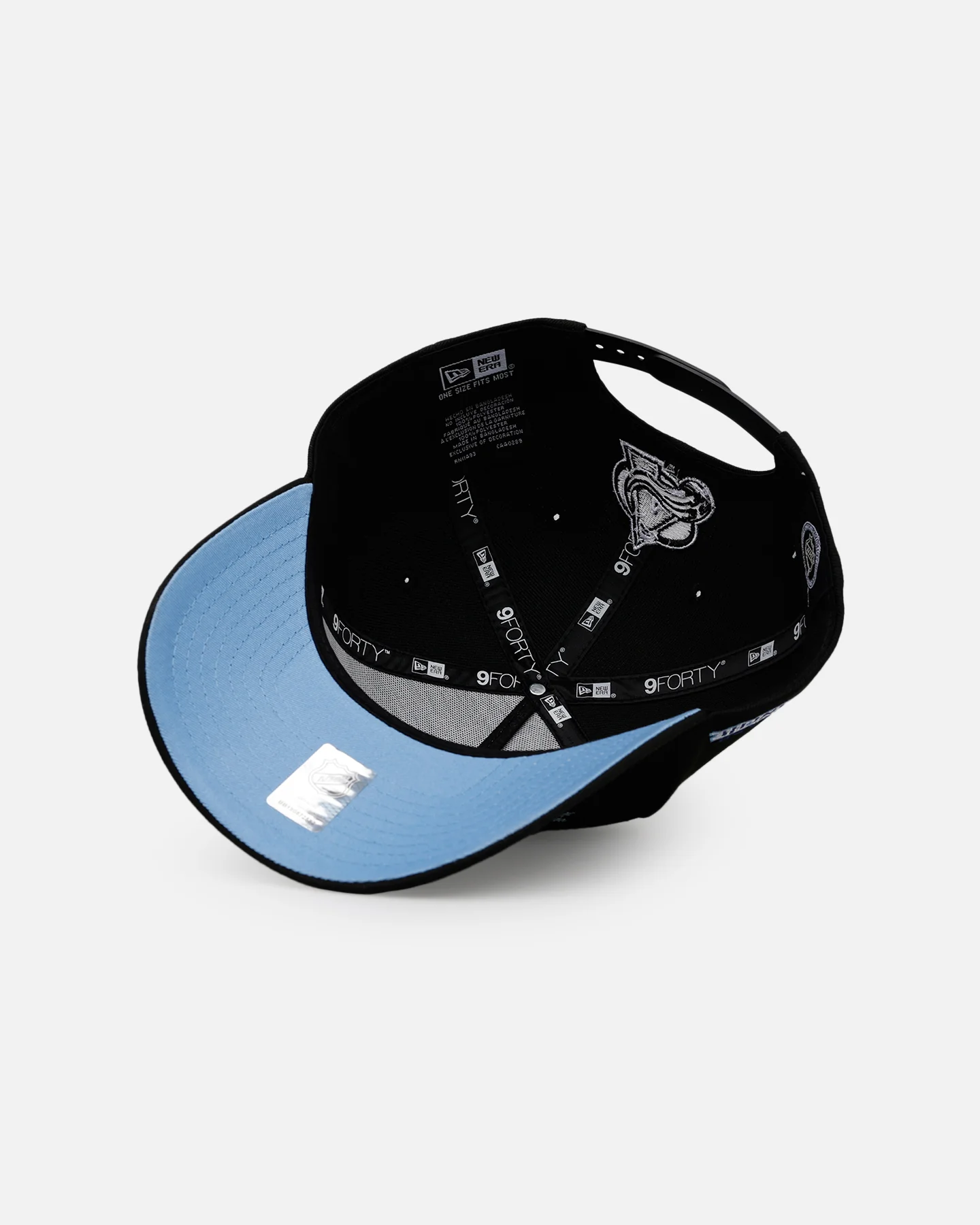 New Era Colorado Avalanche 'Cold As Ice' 9FORTY A-Frame Snapback Black - Image 6