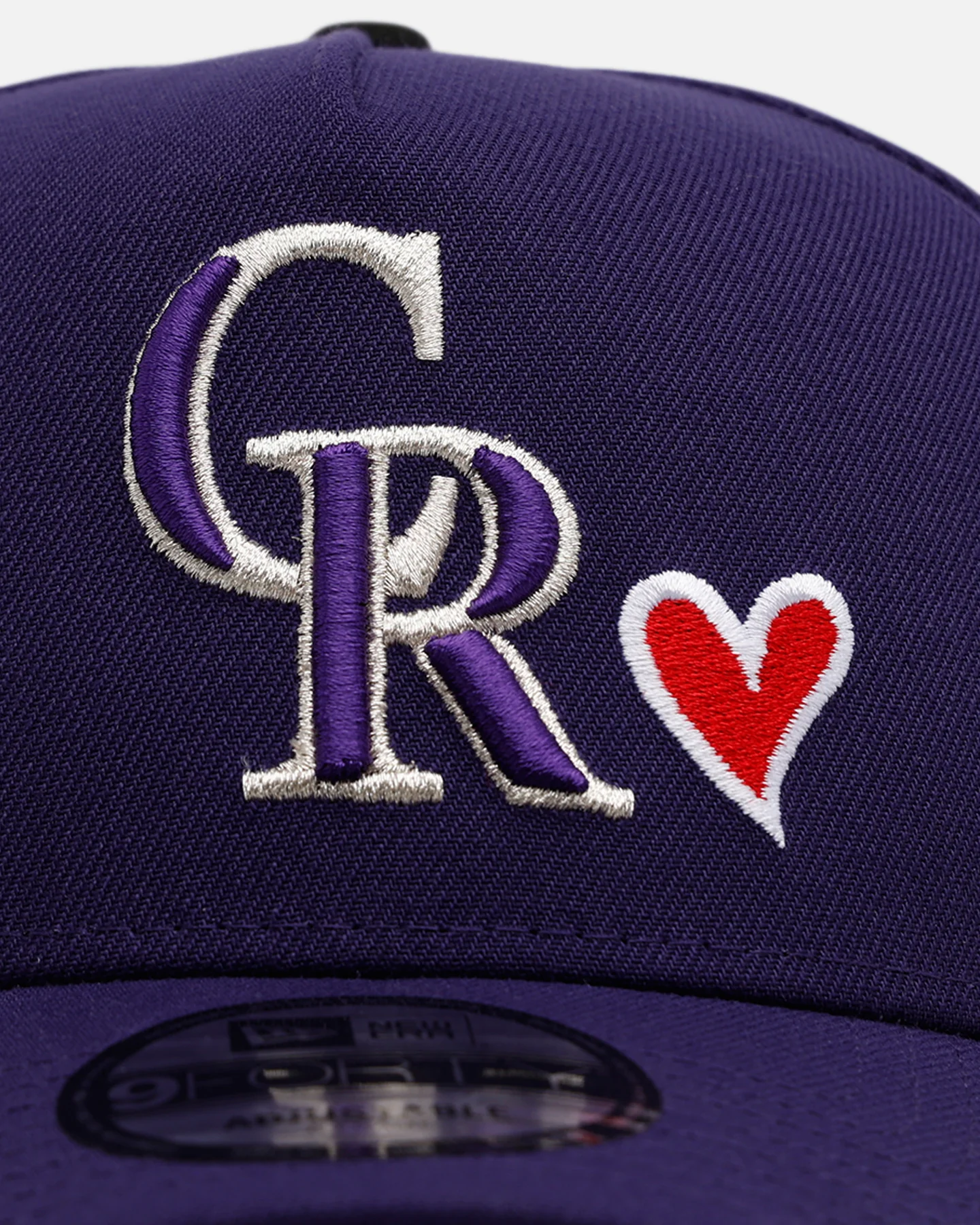 New Era Colorado Rockies 'Team Color Hearts' 9FORTY A-Frame Snapback Official Team Color - Image 5