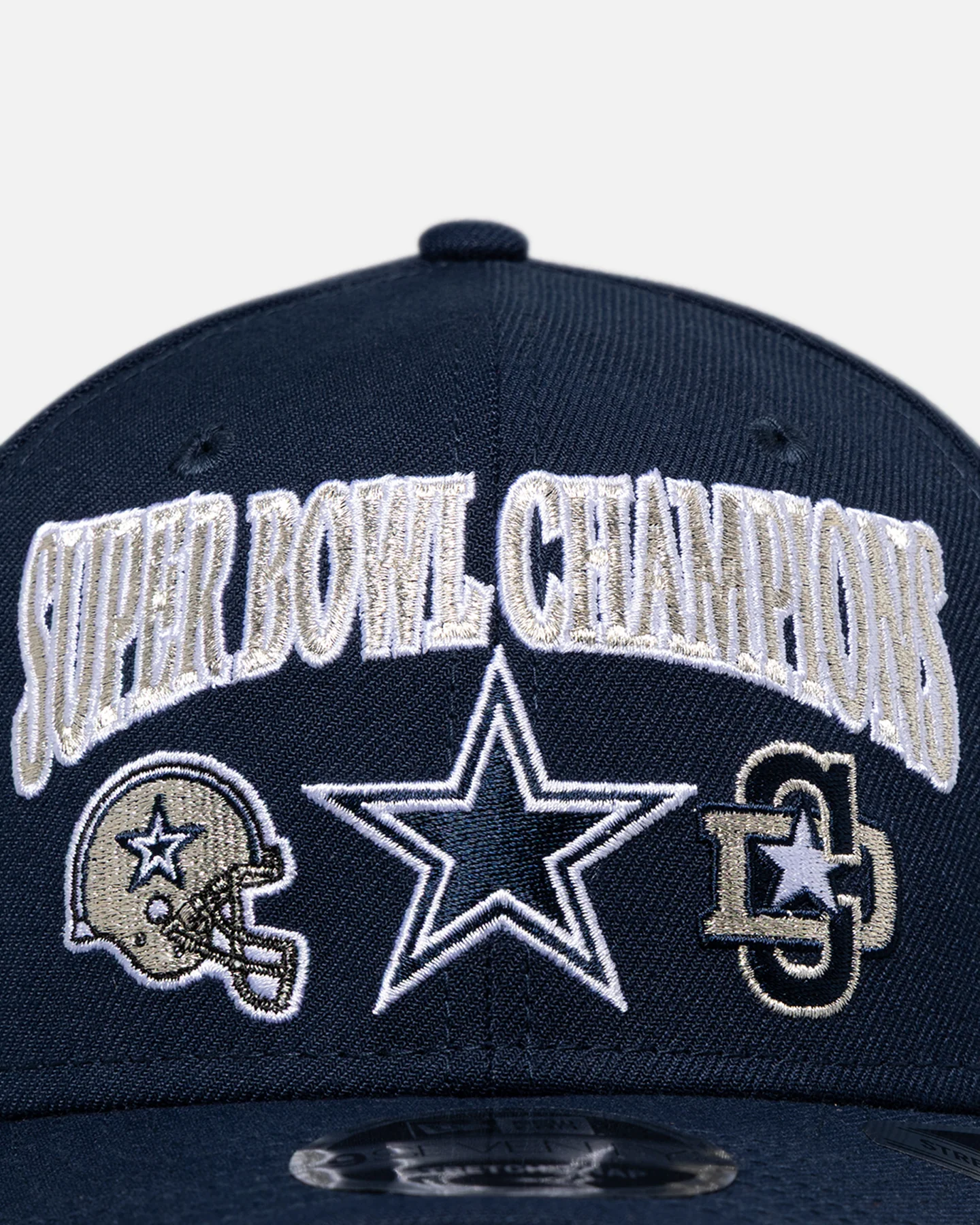 New Era Dallas Cowboys 'Super Bowl Champs' 9SEVENTY Stretch Snapback Official Team Colour - Image 5