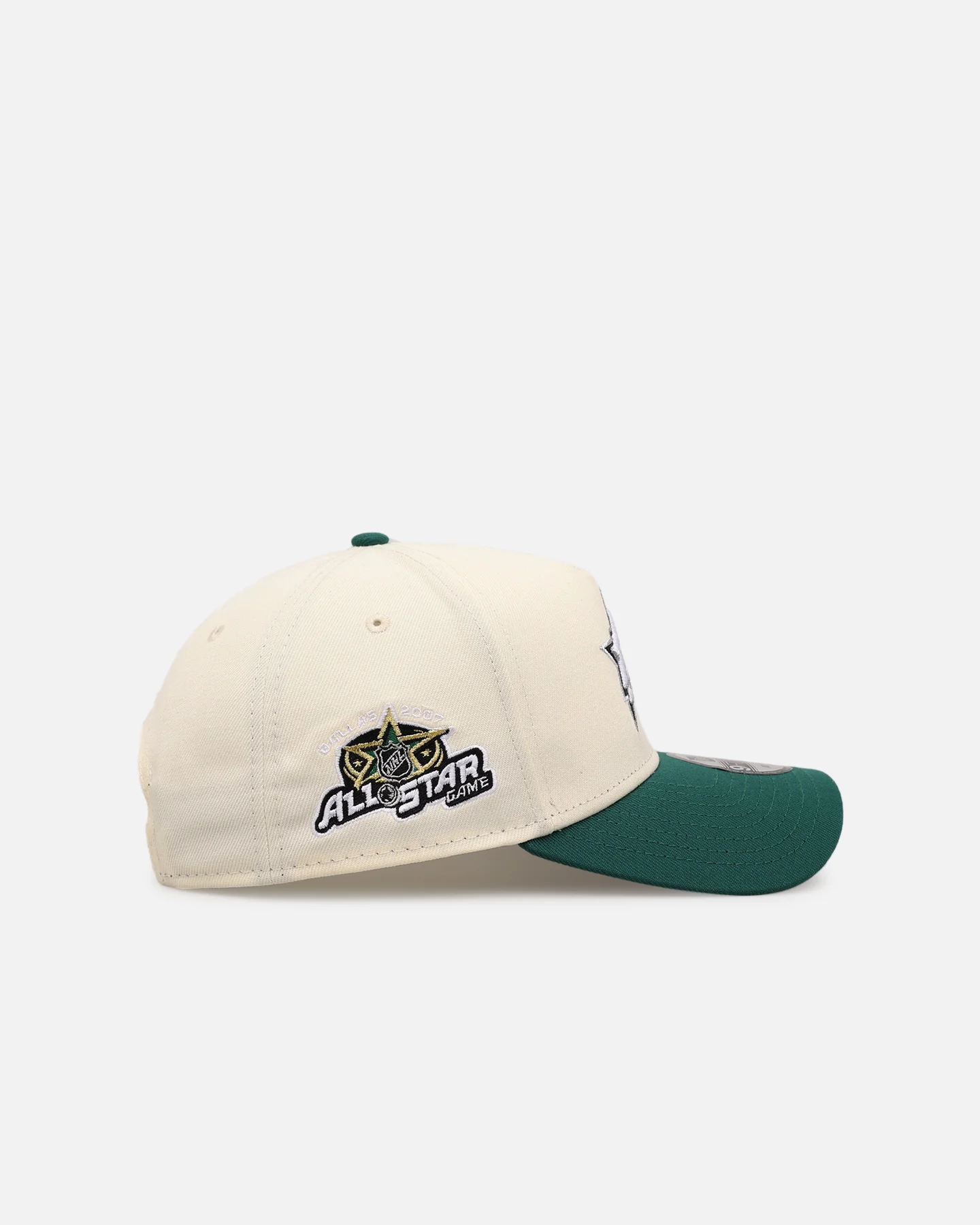 New Era Dallas Stars 'Team Color Visor' 9FORTY A-Frame Snapback Chrome/Official Team Color - Image 3