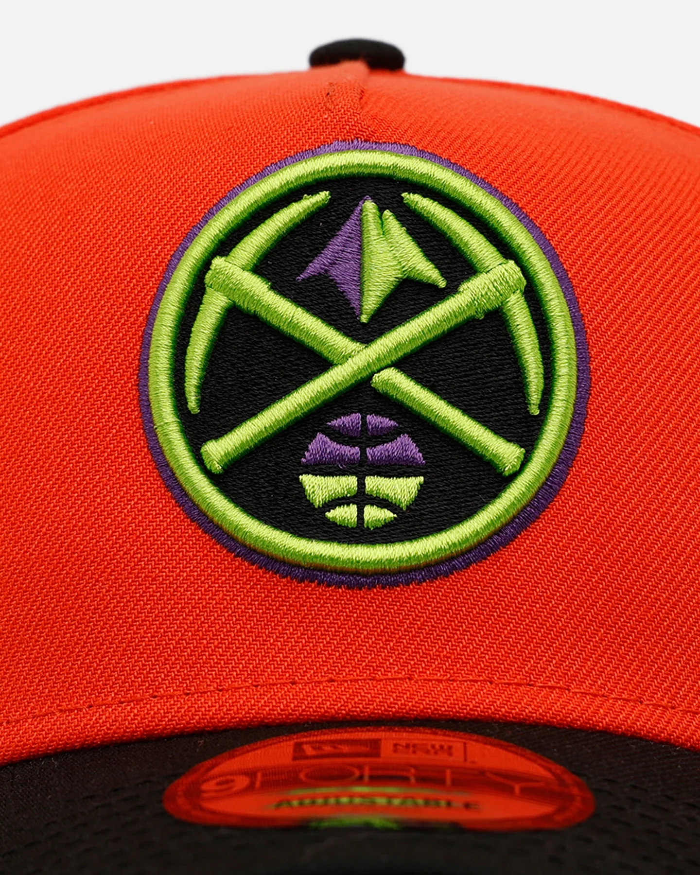 New Era Denver Nuggets 'Halloween' 9FORTY A-Frame Snapback Orange/Black - Image 5