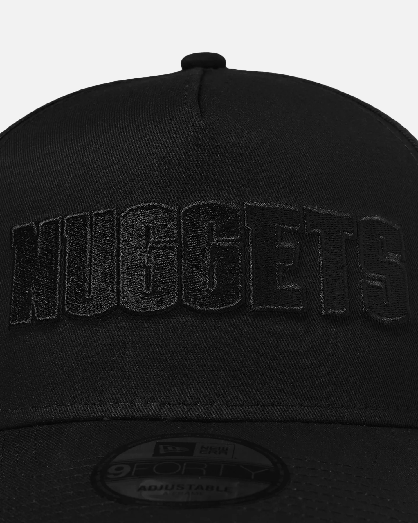 New Era Denver Nuggets 'NBA Black On Black' 9FORTY A-Frame Snapback Black - Image 5